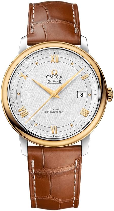 Omega De Ville Prestige Automatische Herrenuhr mit silbernem Zifferblatt 424.23.40.20.02.001