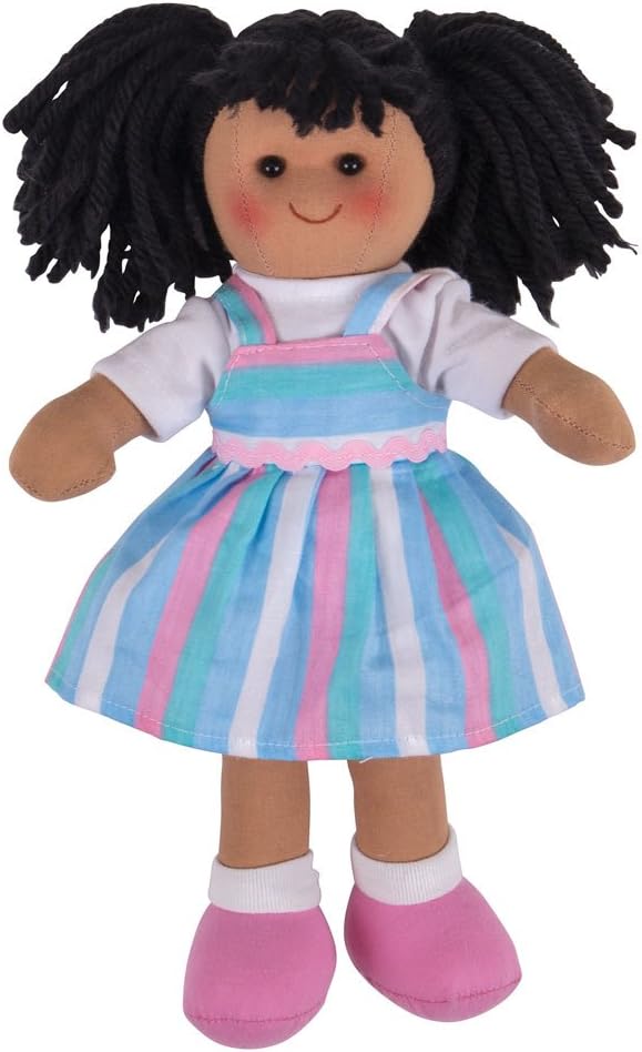 Bigjigs Toys Kira Rag Doll - Small Ragdoll, Soft Dolls for 1 Year Olds, Ideal First Doll, Baby Soft Toys, Plush Bigjigs Doll, Toddler and Baby Toys · v2