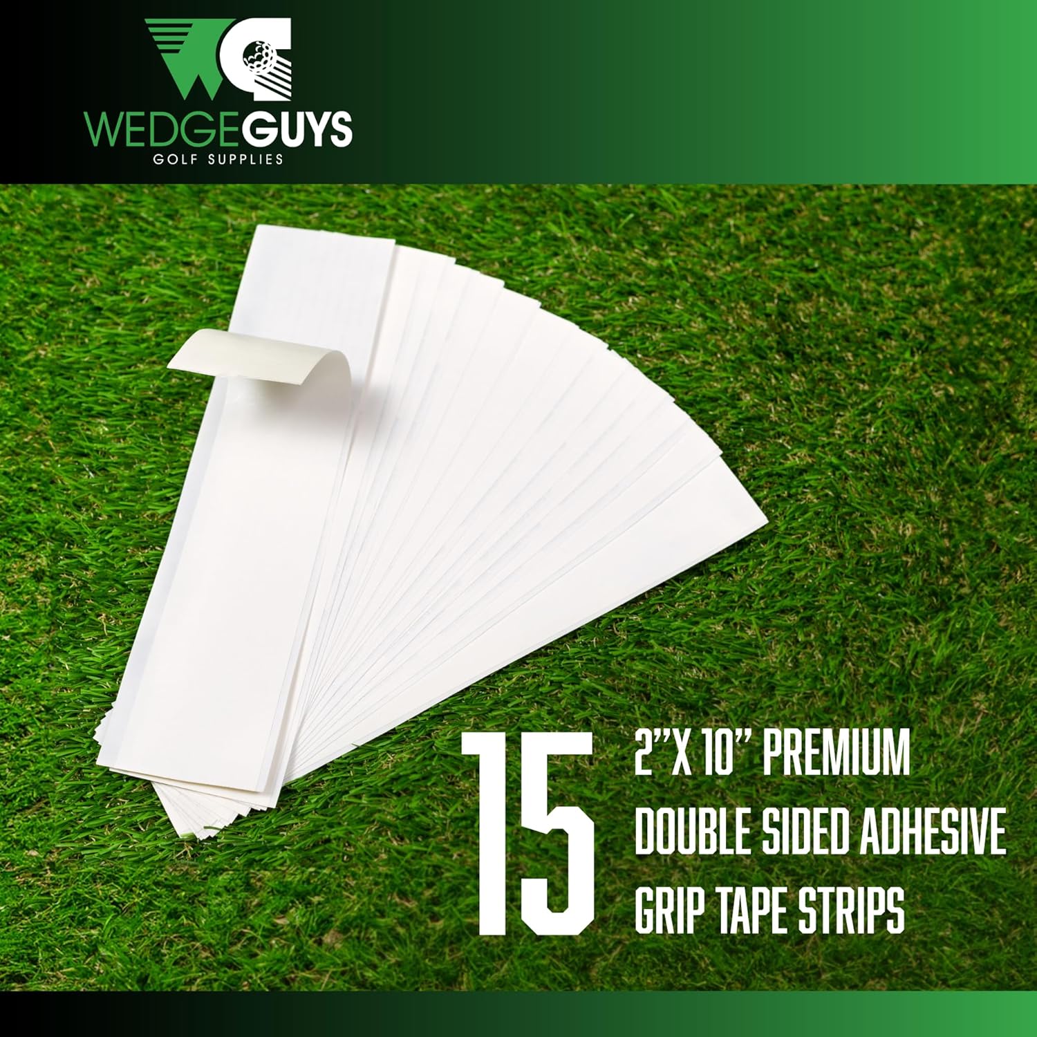 Kits de poignées de golf Wedge Guys pour regripper les clubs de golf - Qualité professionnelle - Les options incluent une lame à crochet, 15 ou 30 bandes de ruban adhésif, un étau en caoutchouc solvant de 5 ou 8 oz