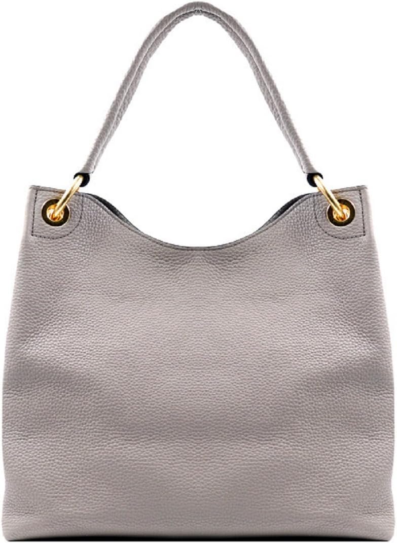 กระเป๋าถือ Prada Satchel สำหรับผู้หญิง - กระเป๋าถือหนังสีเทา Vitello Daino สำหรับผู้หญิง 1BC051 กระเป๋าสำหรับผู้หญิง