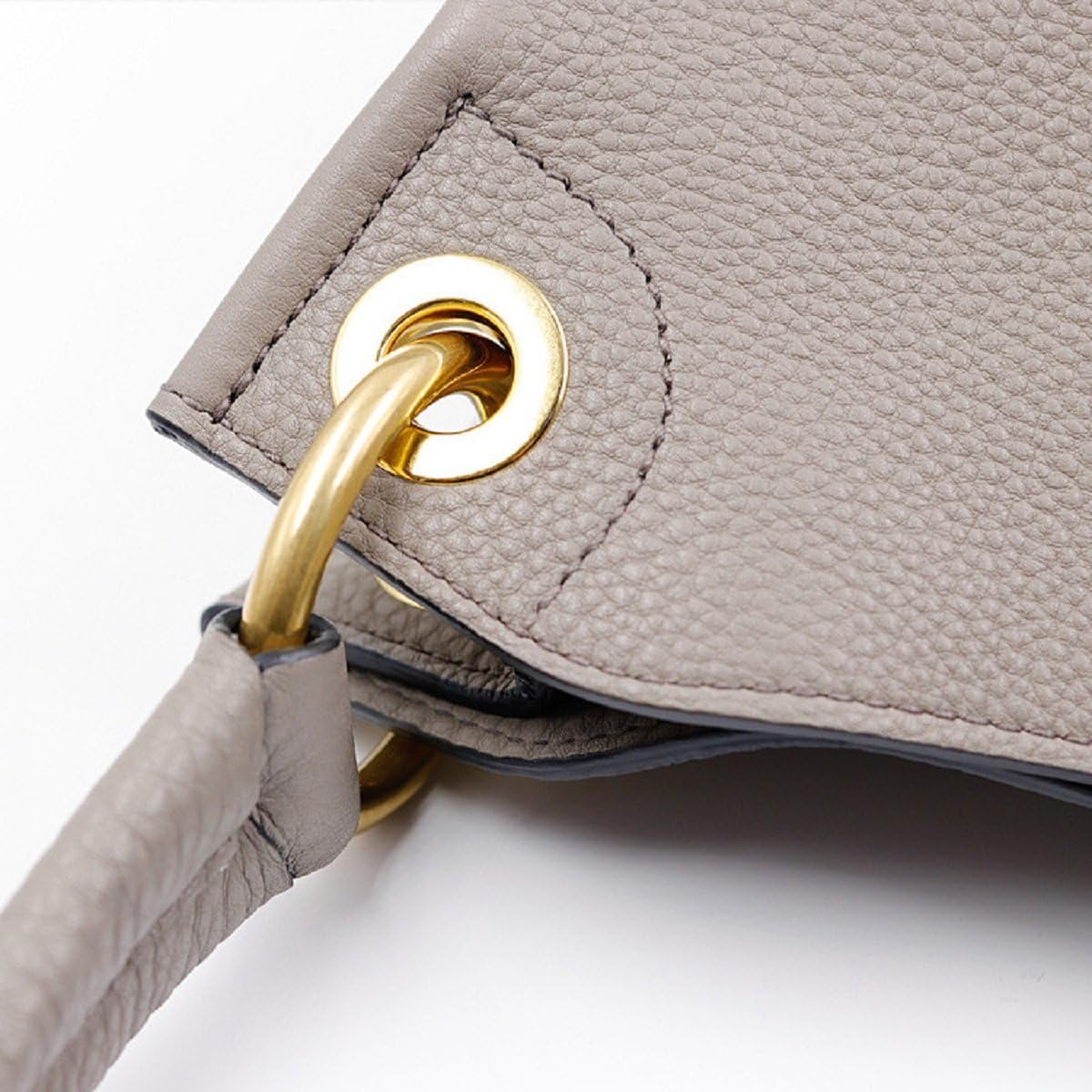 กระเป๋าถือ Prada Satchel สำหรับผู้หญิง - กระเป๋าถือหนังสีเทา Vitello Daino สำหรับผู้หญิง 1BC051 กระเป๋าสำหรับผู้หญิง