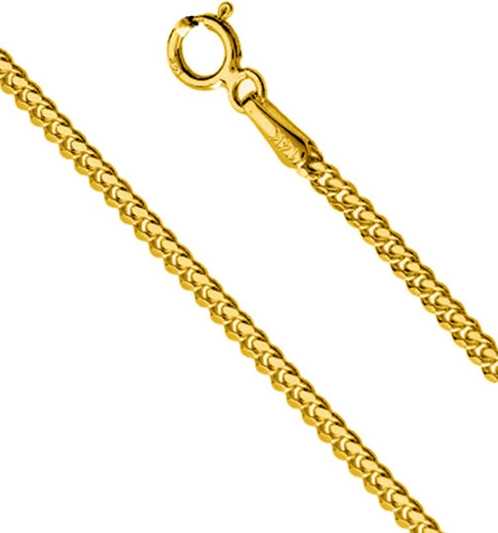 Solid 14K Yellow Gold Miami Cuban Link Chain Curb Necklace 1.8mm · v2