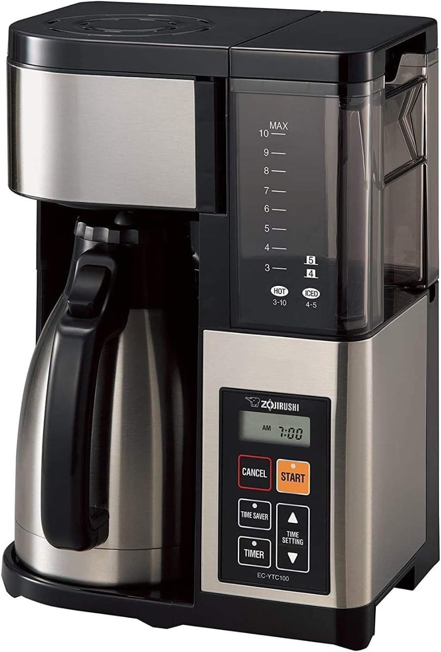 Zojirushi EC-YTC100XB 10-Cup Coffee Maker (Stainless Steel/Black) · v2