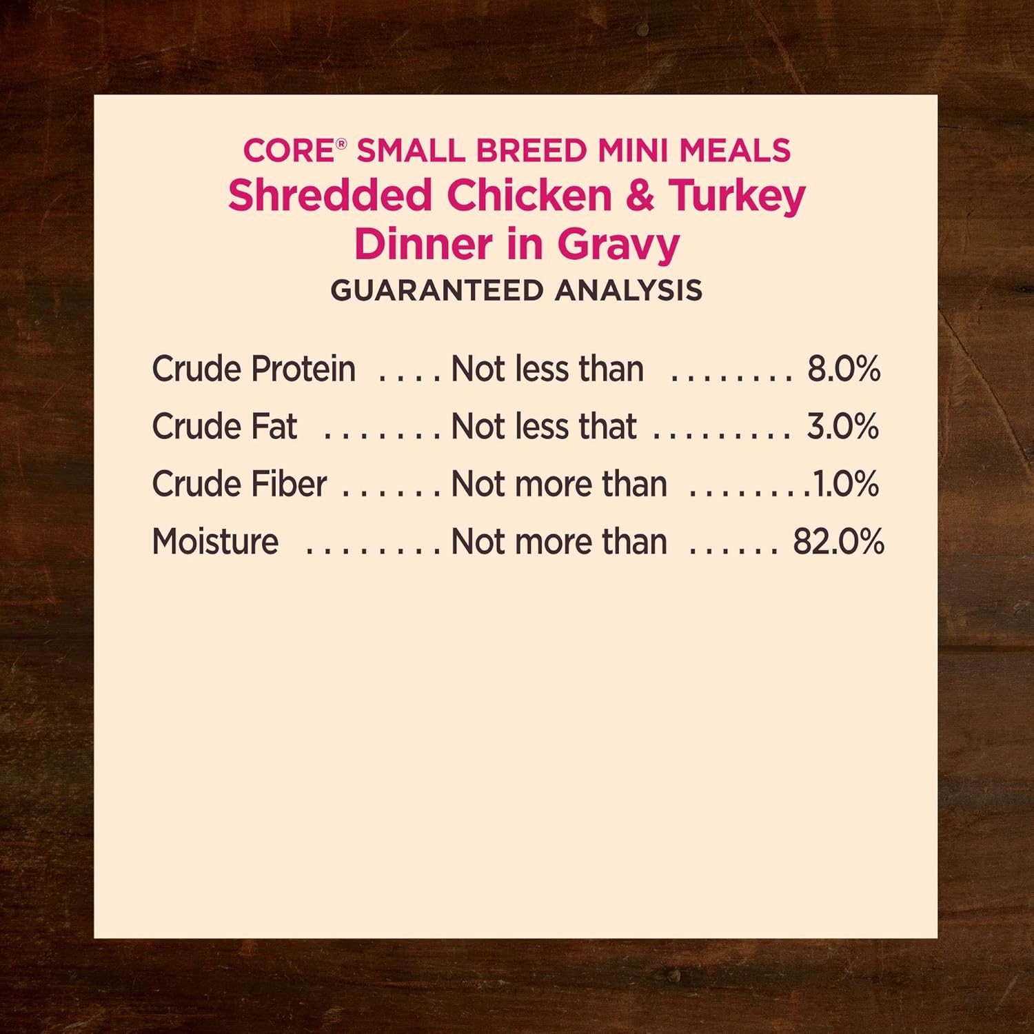Thức ăn ướt cho chó giống nhỏ Wellness CORE Natural Grain Free Mini Meals, gà xé nhỏ, gà tây, sốt thịt, túi 3 ounce (gói 12 chiếc)