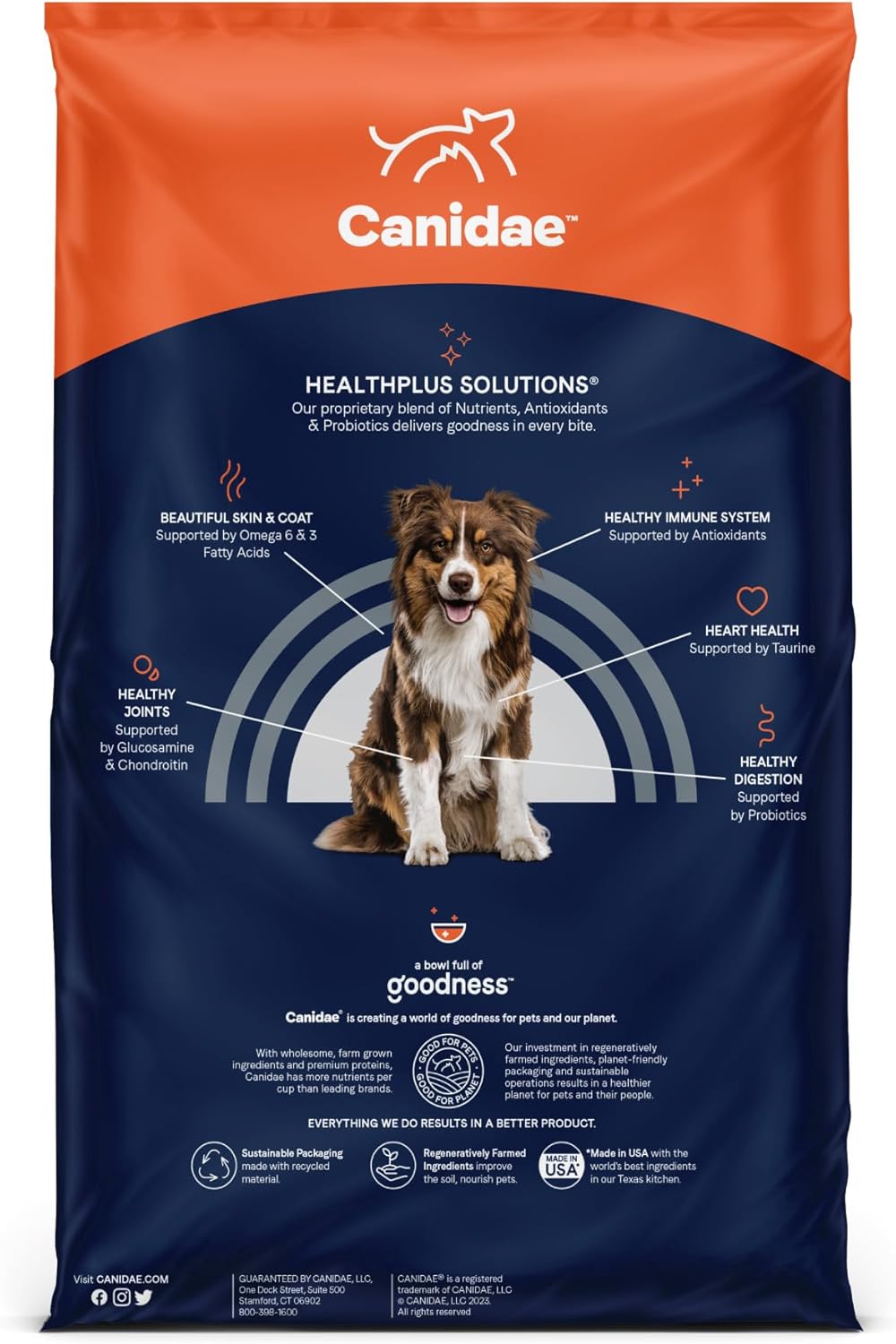 Canidae Pure Real Agneau, Chèvre, Venaison, Recette de nourriture sèche pour chiens pour adultes, 22 livres