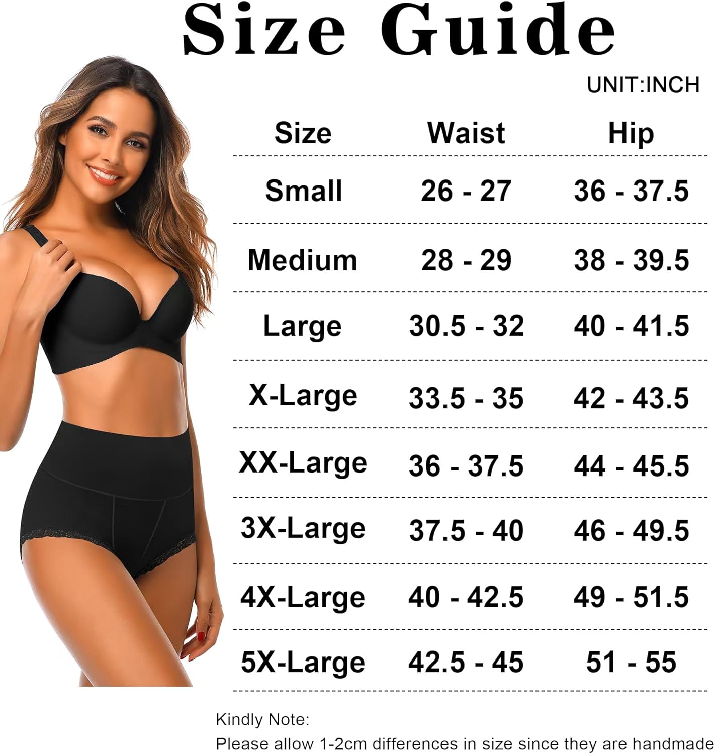 Womens Cotton Underwear,Ladies Soft Stretch Tummy Control Comfy No Muffin Panties Boyshorts · v2