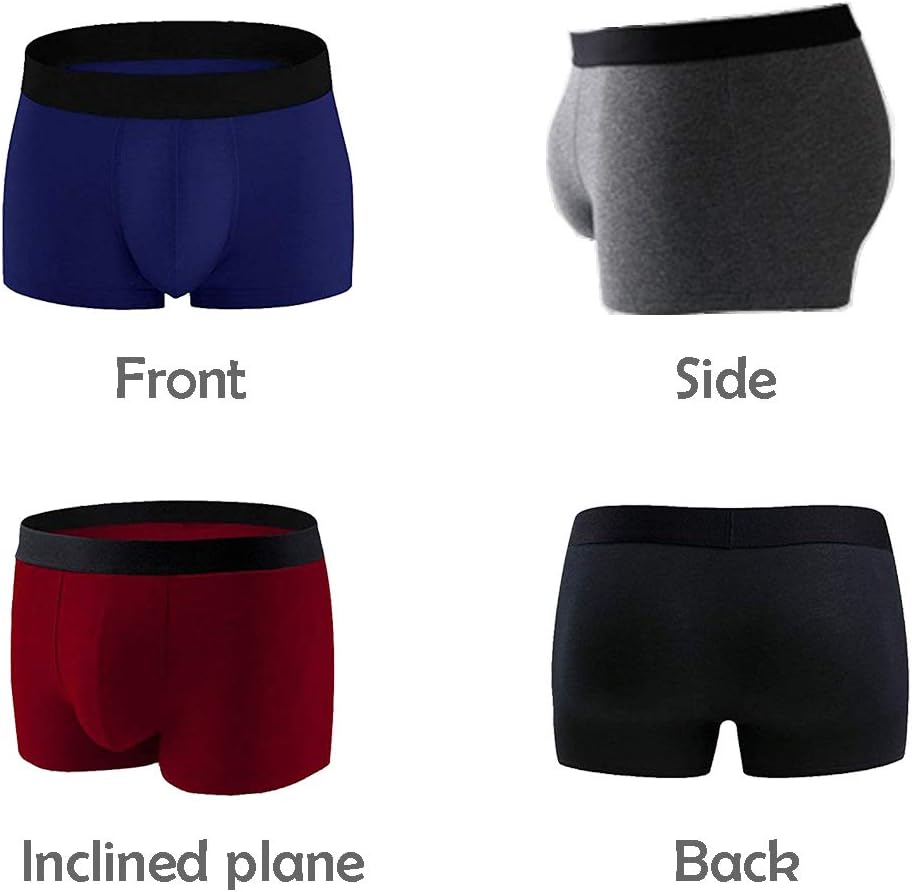 Mens Breathable Underwear Cotton Boxer Briefs For Men Pack Elastic Soft Trunks