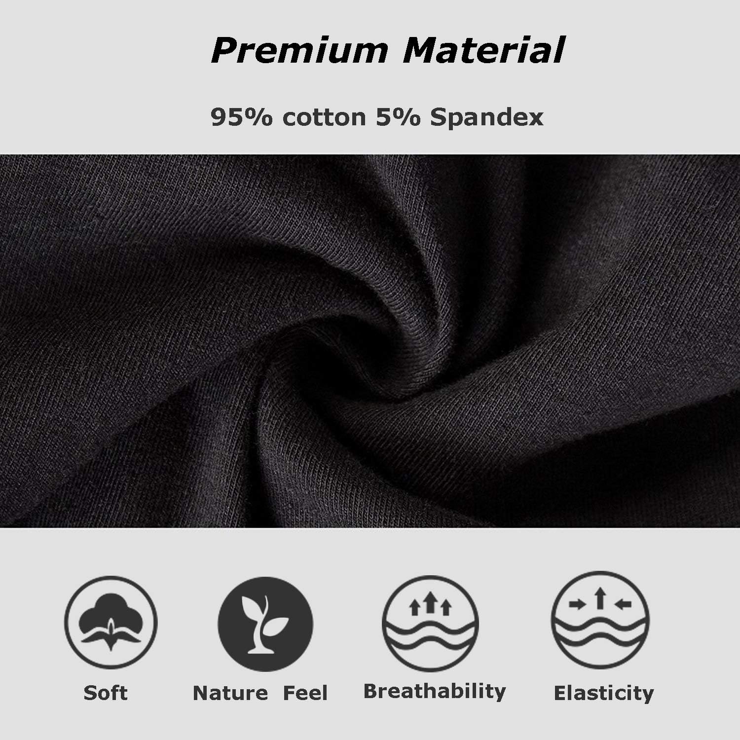 Mens Breathable Underwear Cotton Boxer Briefs For Men Pack Elastic Soft Trunks