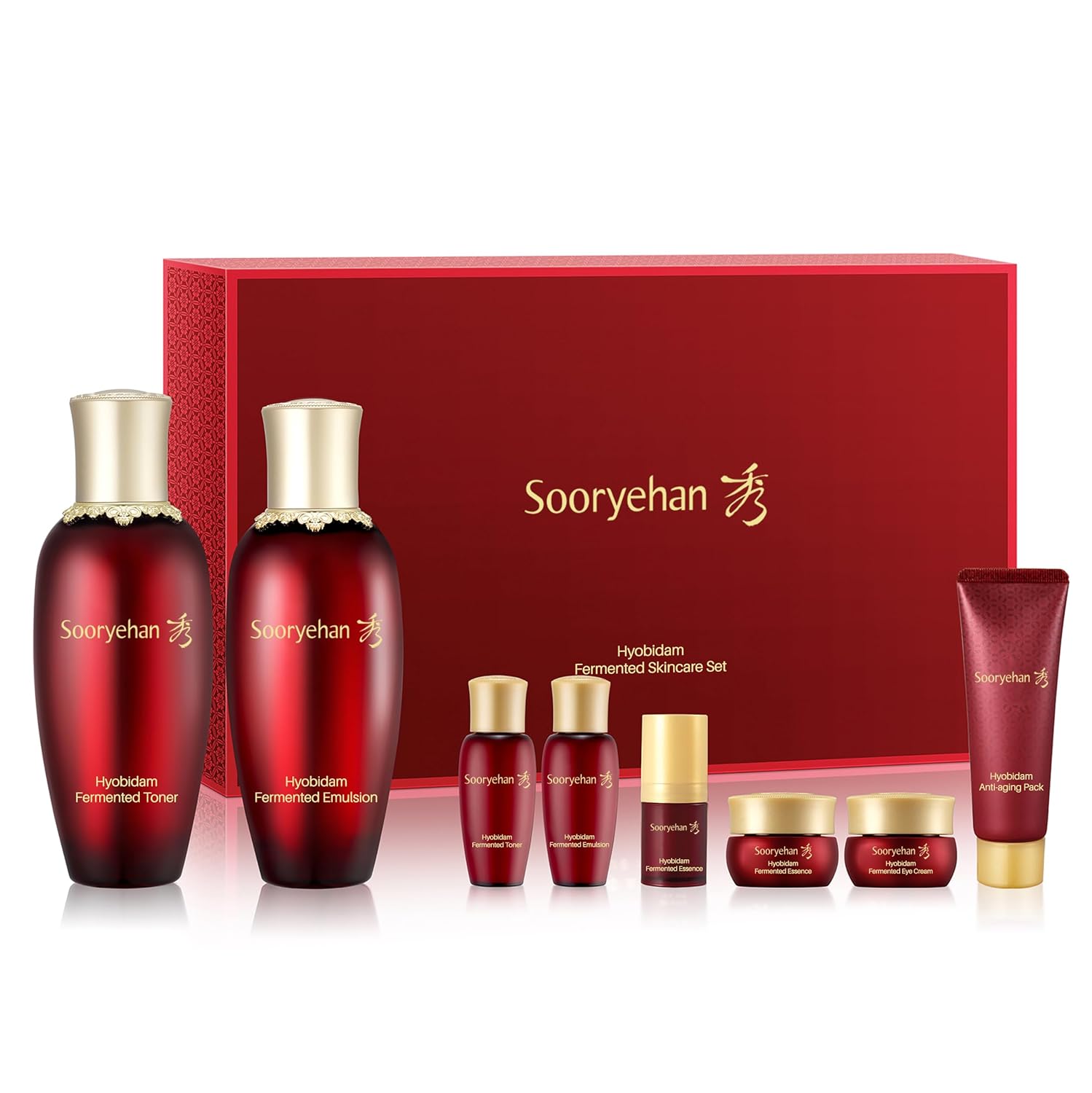 Sooryehan Hyobidam Fermented Skincare Gift Set (13.53fl oz) - Premium Korean Skin Care for Intense Hydration, Elasticity. Wild Ginseng. · v3