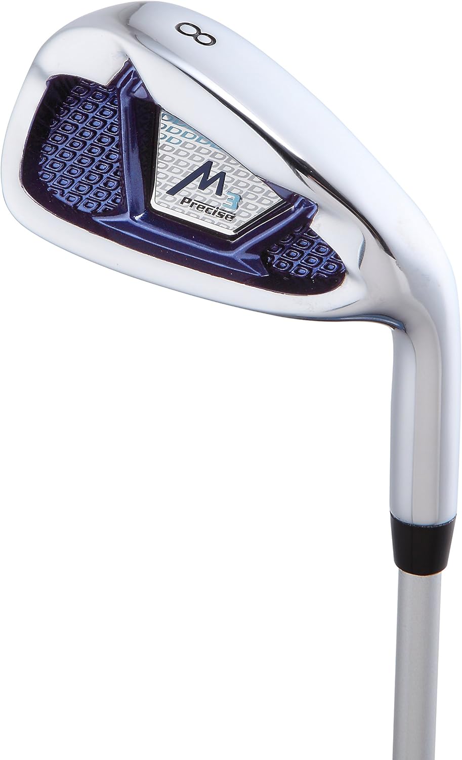 Precise M3 Petite Womens Right Handed Golf Club Set includes 12* Driver, 3 Wood, 21* Hybrid, 7-9 Cavity Back Irons, Pitching Wedge, Putter, Deluxe Stand Bag  3 Headcovers, Stylish Lite Blue · v3