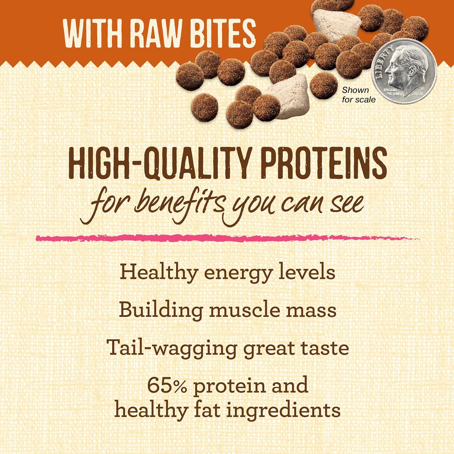 Merrick Lil’ Plates Grain Free Dry Dog Food For Small Dogs, Texas Beef And Sweet Potato Kibble With Raw Bites - 10.0 lb. Bag · v2