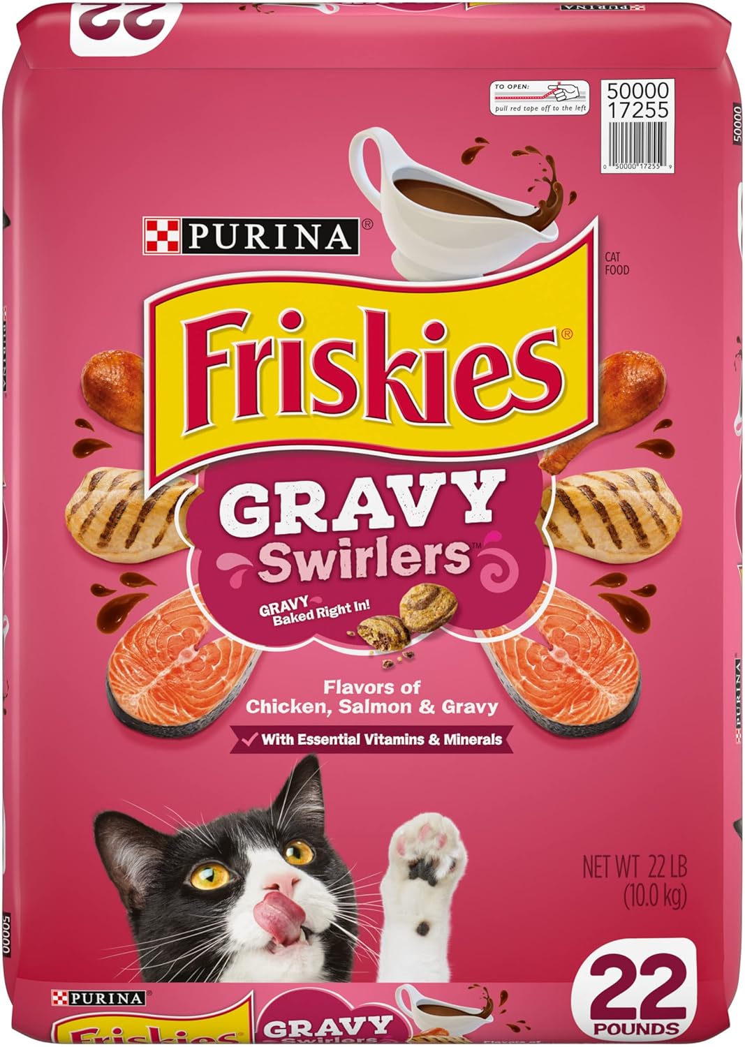 Purina Friskies Dry Cat Food, Gravy Swirlers - 22 lb. Bag · v2