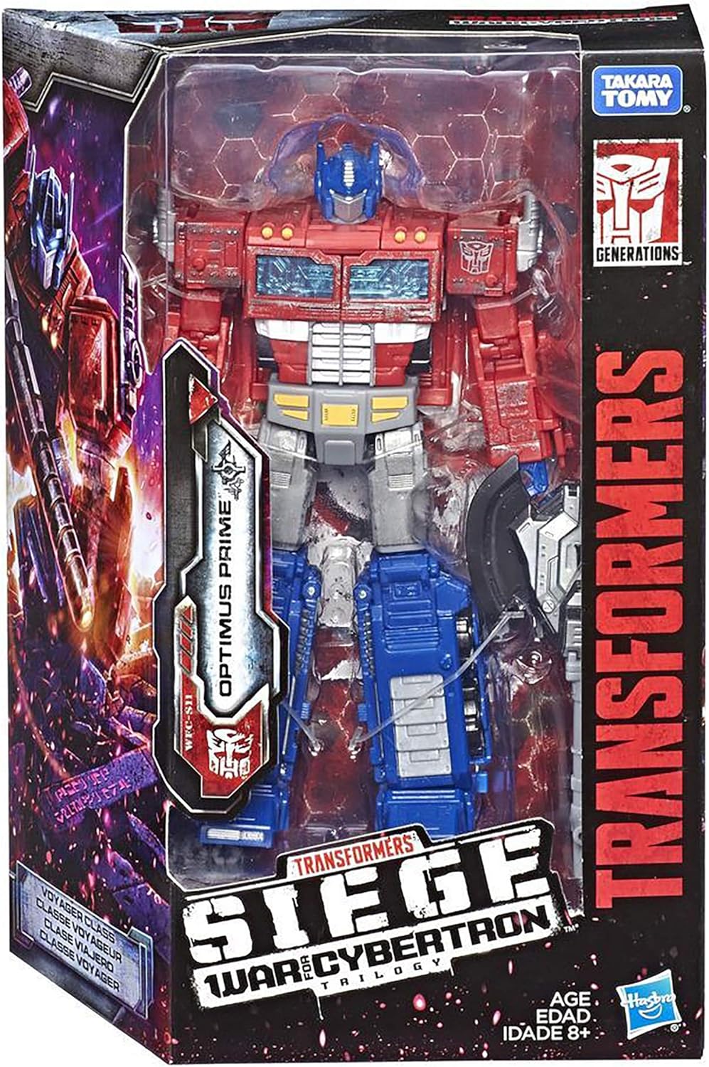 Transformers Generations War for Cybertron: Siege Voyager Class WFC-S11 Optimus Prime-actiefiguur (exclusief voor Amazon)