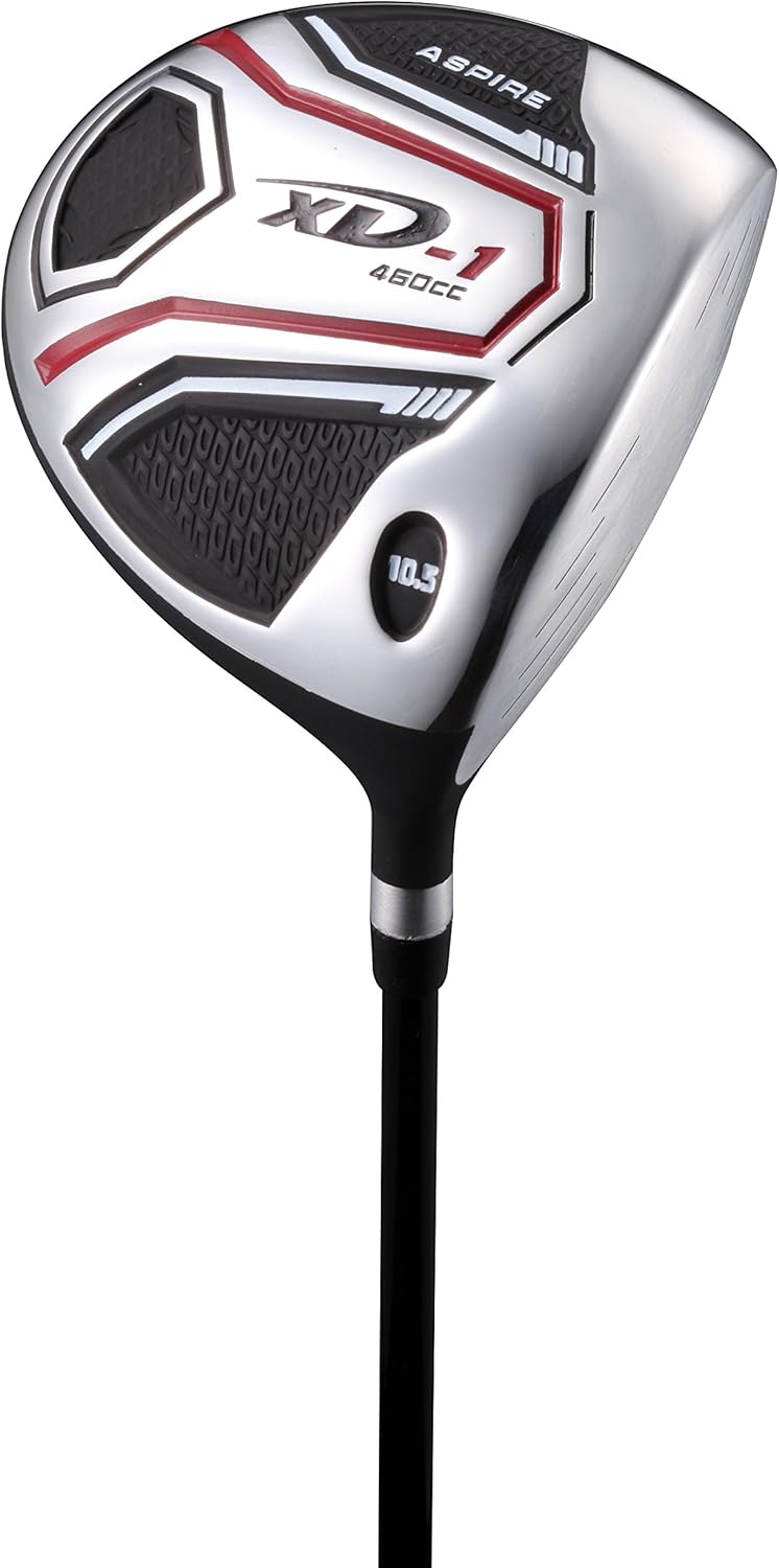 Il set completo da golf Aspire XD1 Teenager include driver, fairway, ibrido, 7, 8, 9, ferri da cuneo, putter, borsa da supporto, 3 HCS Teen Teen di 13-16 anni mano destra - altezza 5'1 - 1,6"