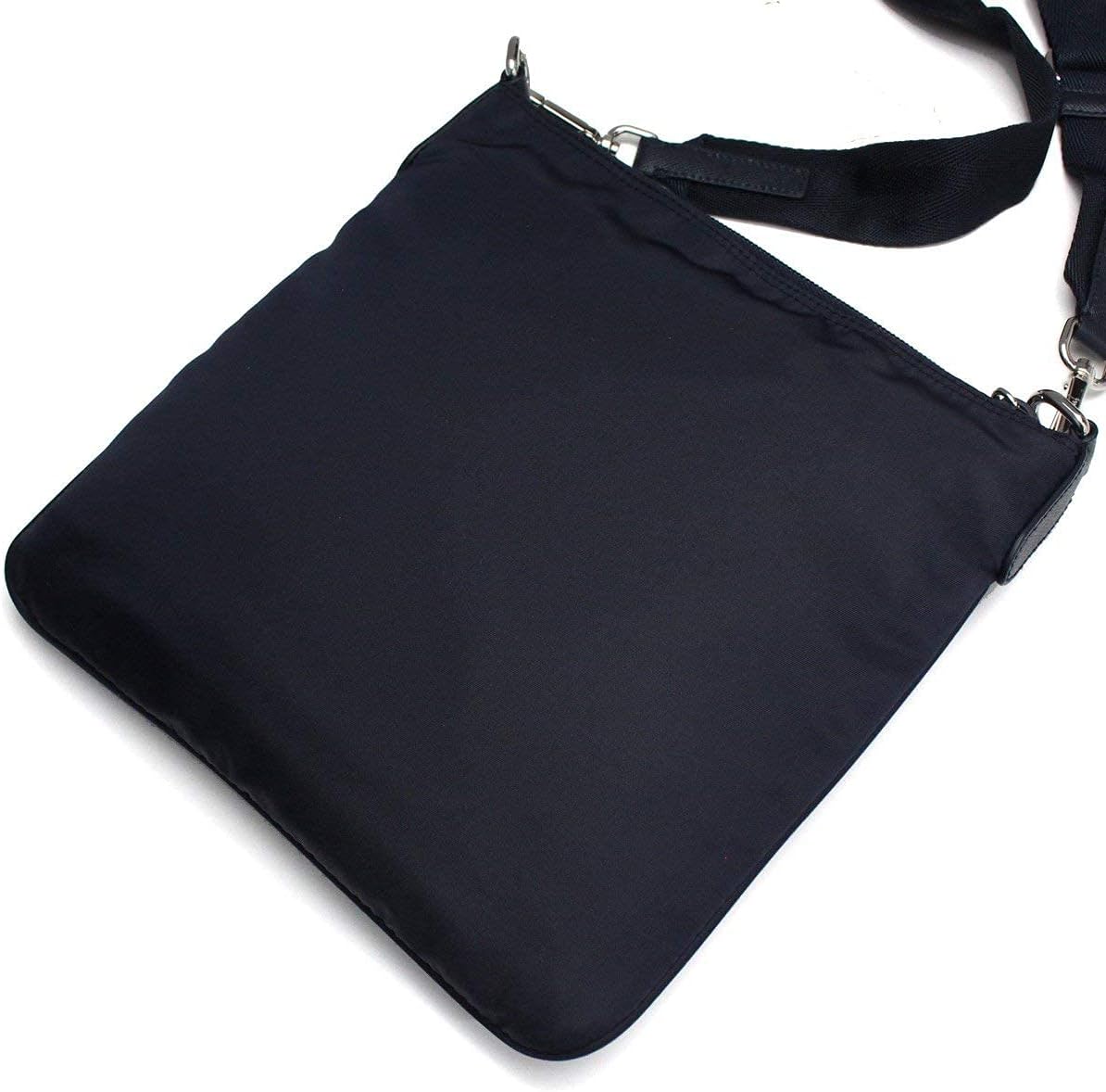 Prada Unisex Medium Black Tessuto Nylon Messenger Crossbody Handbag · v3