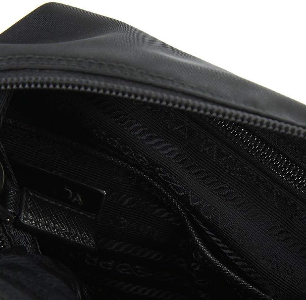 Prada Unisex Medium Black Tessuto Nylon Messenger Crossbody Handbag · v3