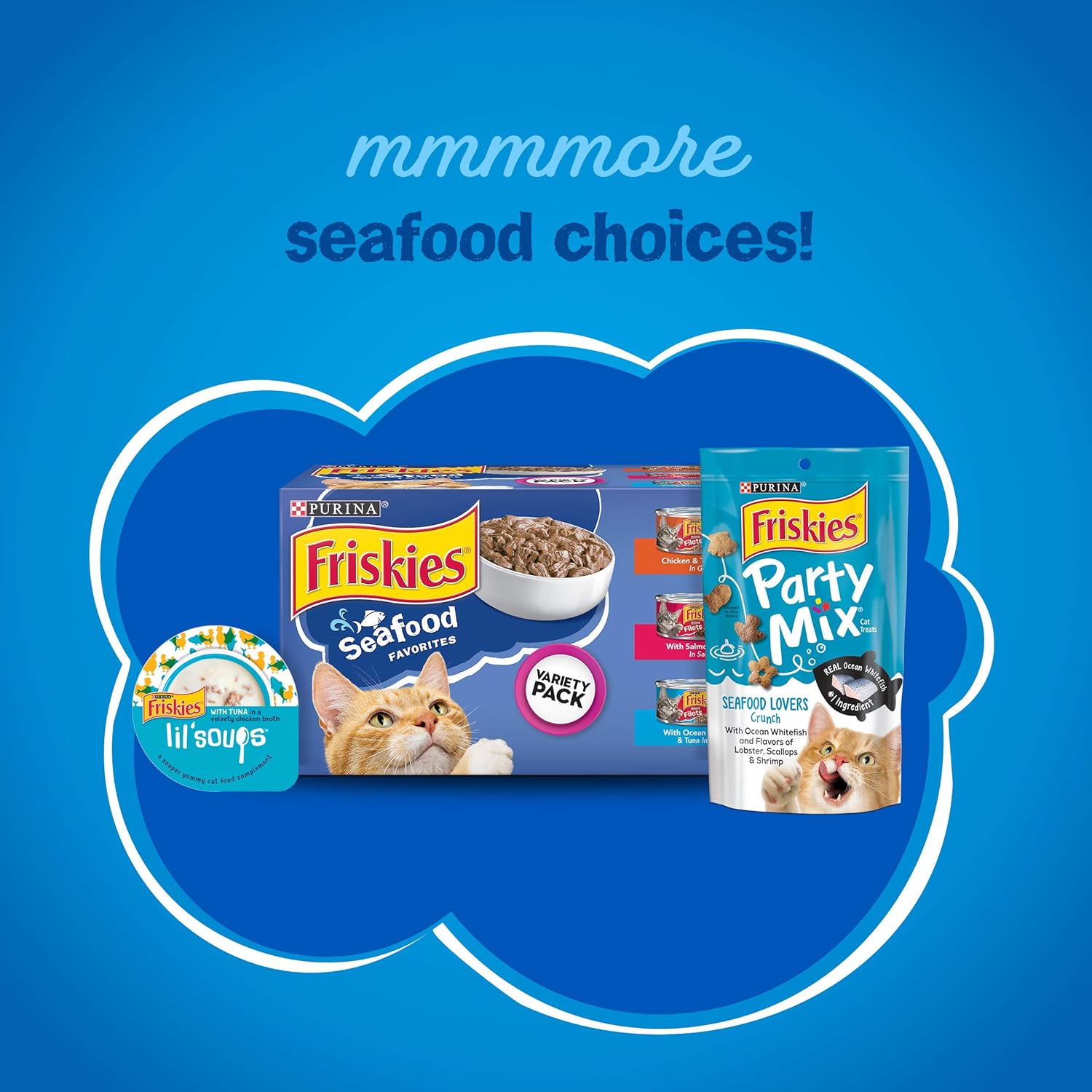 Nourriture sèche pour chats Purina Friskies, Seafood Sensations, 3,15 livres (lot de 4)