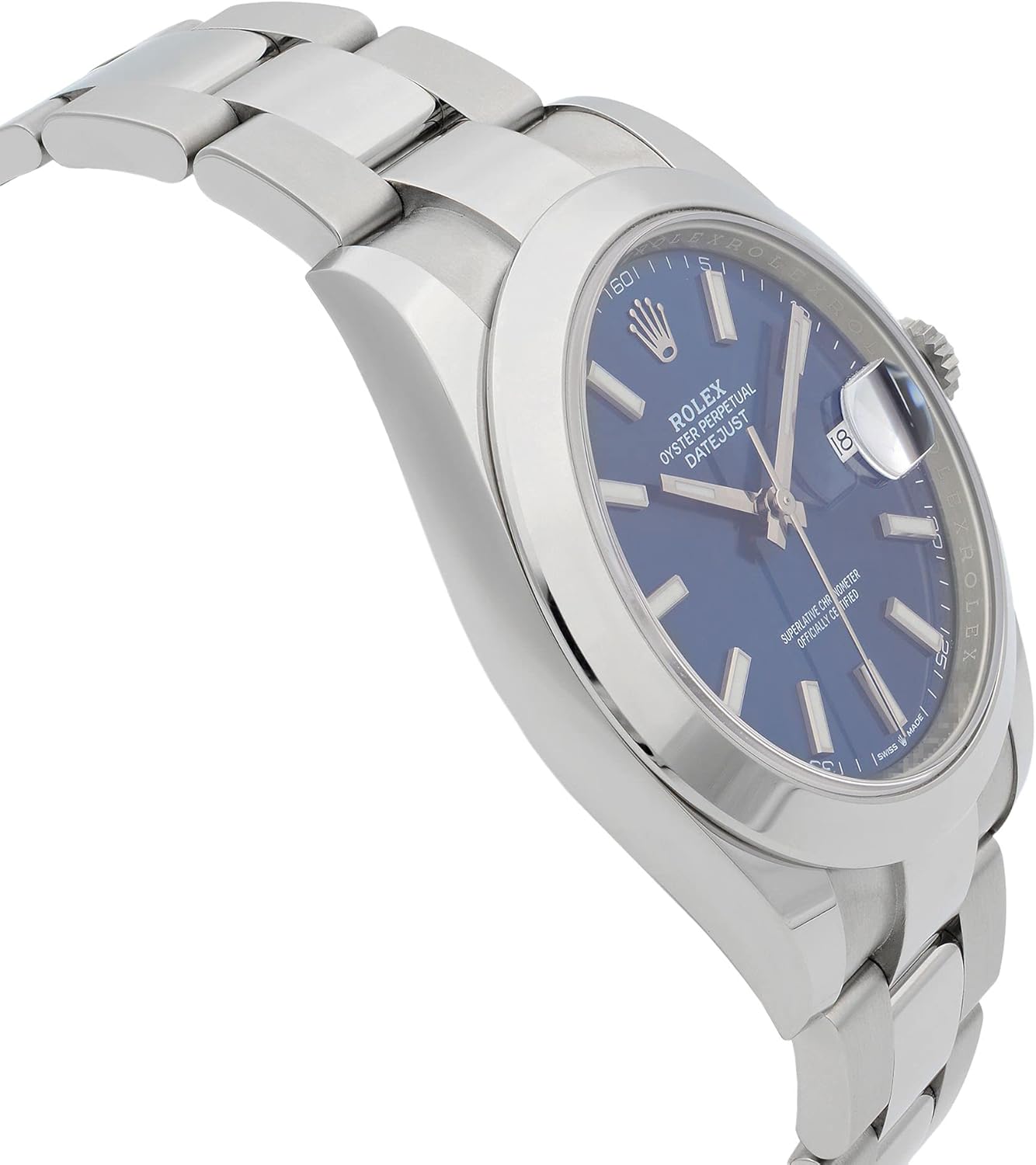 Rolex Datejust 41 Mavi Kadran Paslanmaz Çelik Erkek Saat 126300BLSO