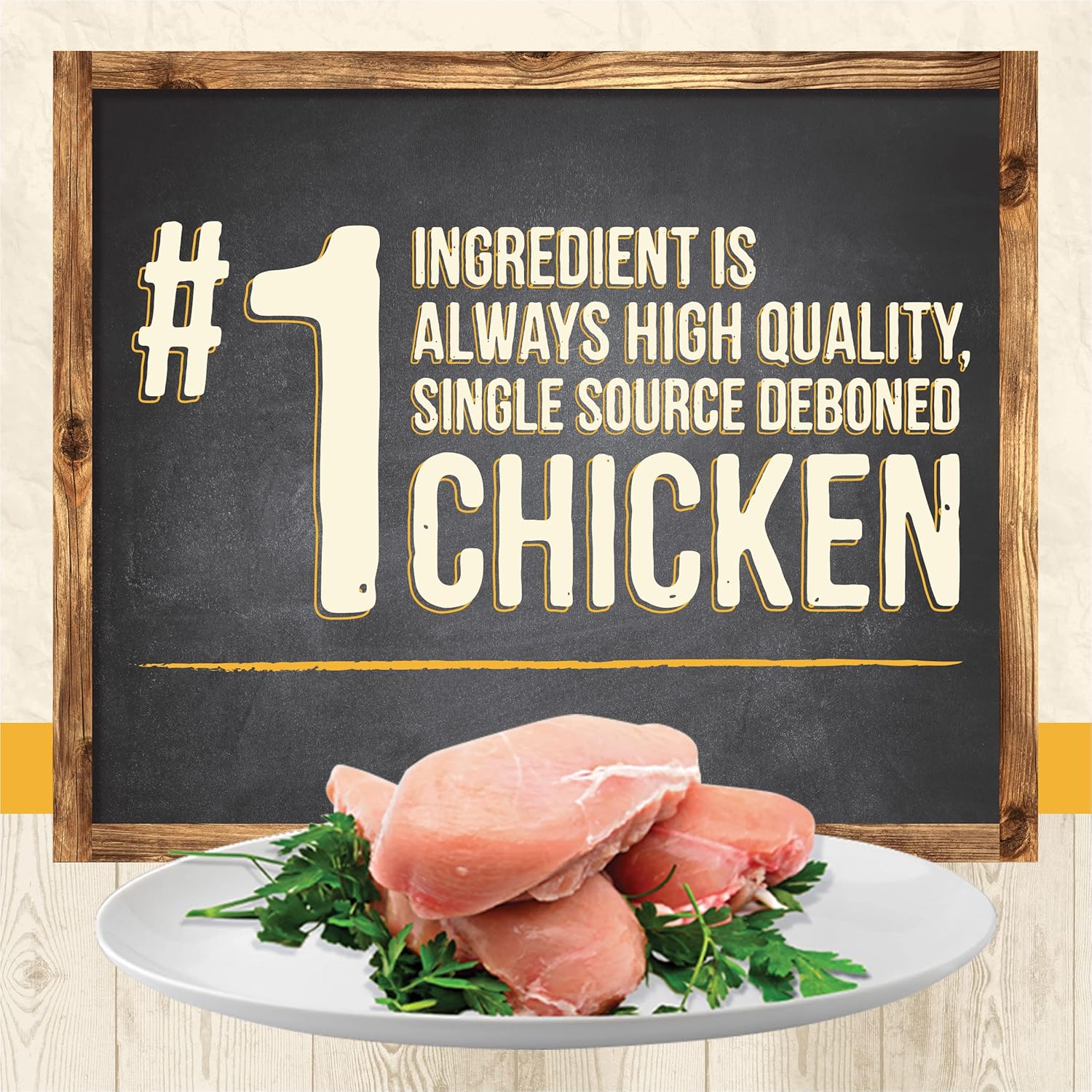 Thức ăn ướt cho mèo Merrick Limited Ingredient Diet Premium Grain Free And Natural đóng hộp dạng pate, công thức gà - (Gói 24) lon 2,75 oz.
