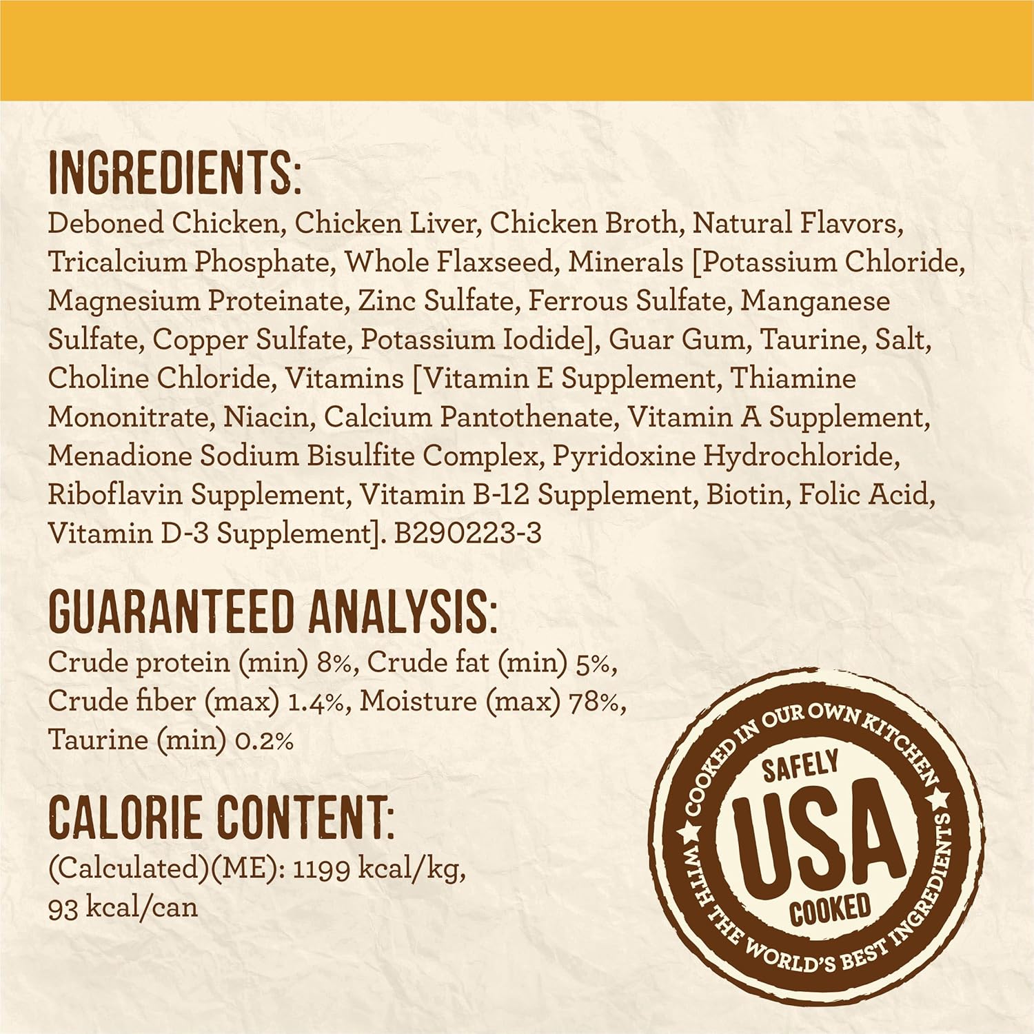 Thức ăn ướt cho mèo Merrick Limited Ingredient Diet Premium Grain Free And Natural đóng hộp dạng pate, công thức gà - (Gói 24) lon 2,75 oz.