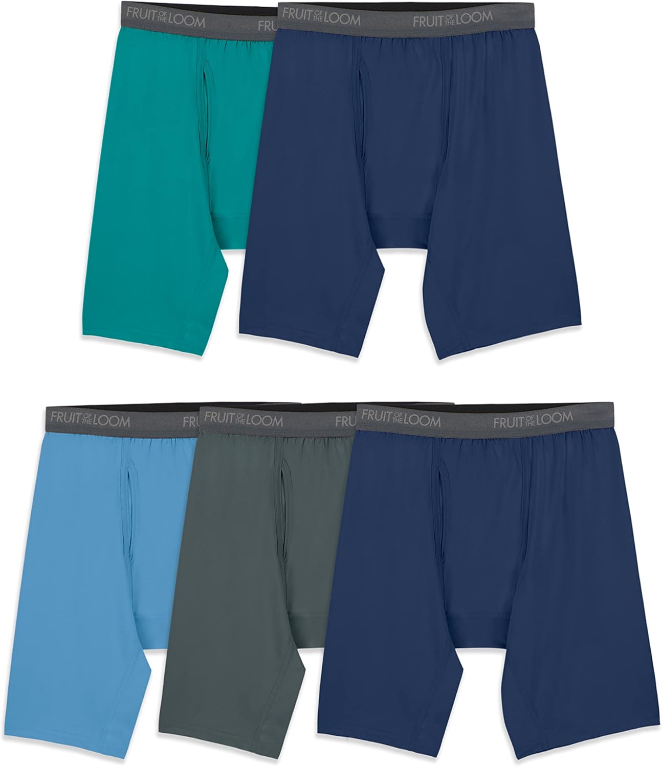 Boxer da uomo Fruit of the Loom in microelasticità, progettati per muoversi con te, leggeri e traspiranti