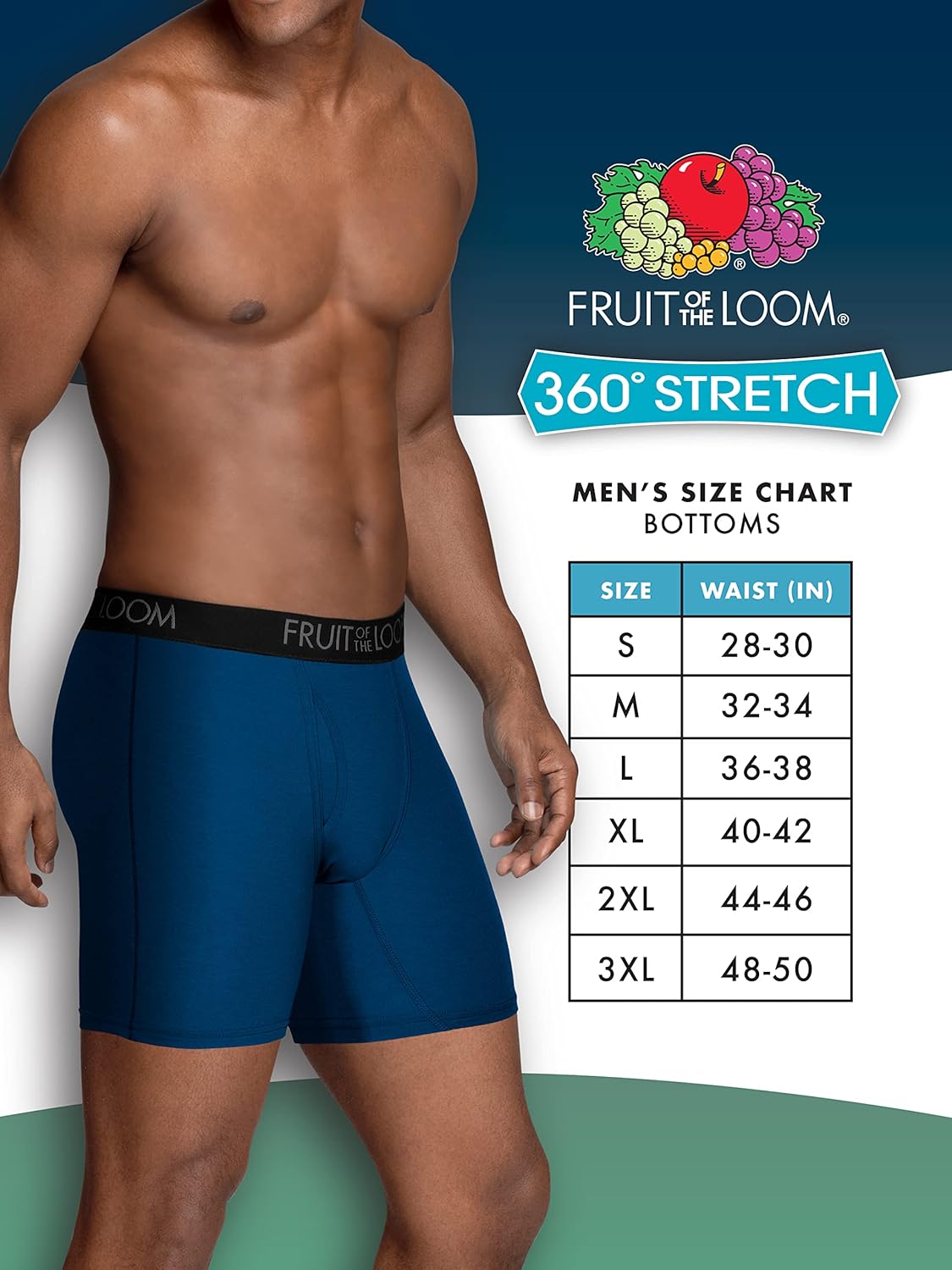 Fruit of the Loom Mens Micro Stretch Boxer Briefs, Designed to Move with You, Lightweight  Moisture Wicking