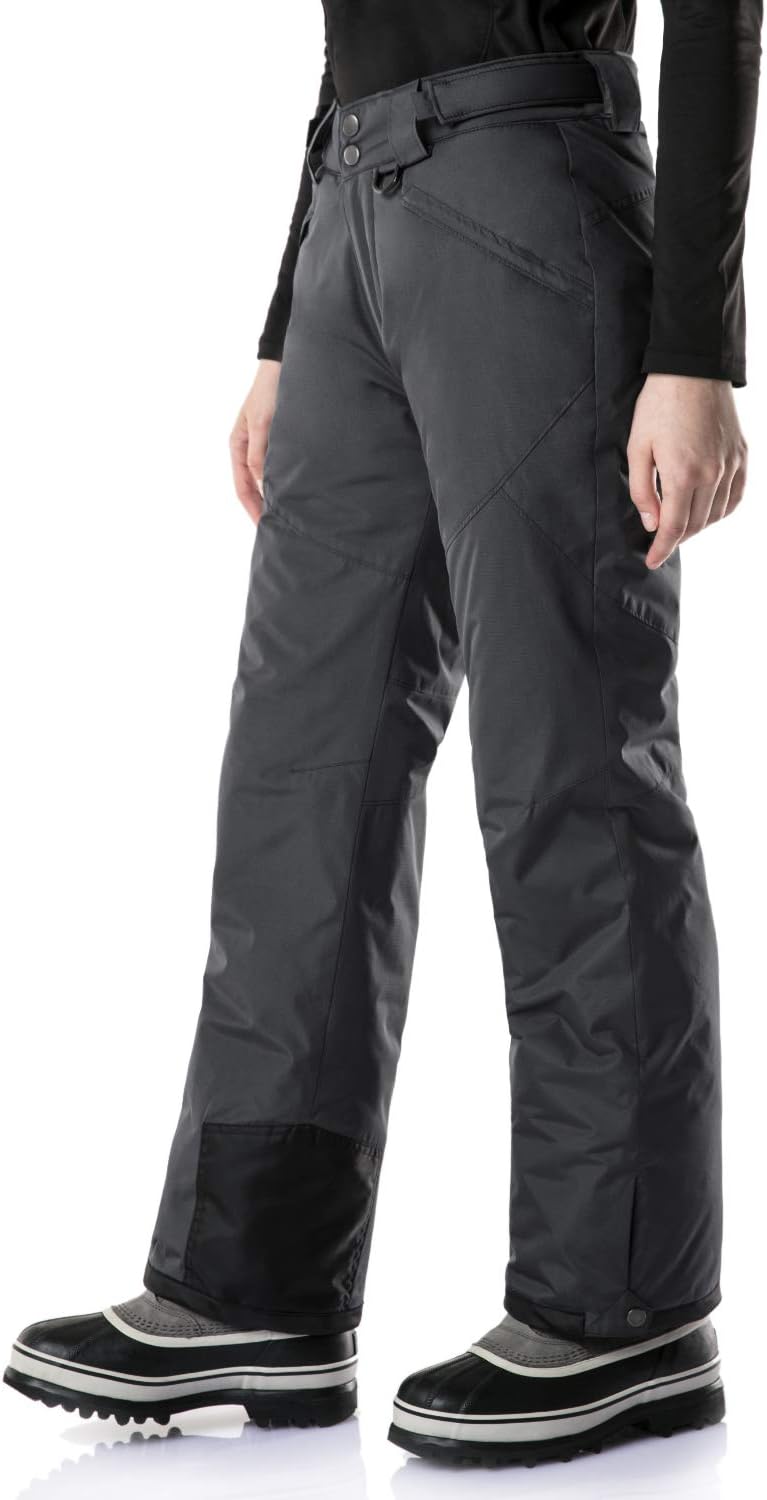TSLA Womens Winter Snow Pants, Waterproof Insulated Ski Pants, Ripstop Snowboard Bottoms · v3