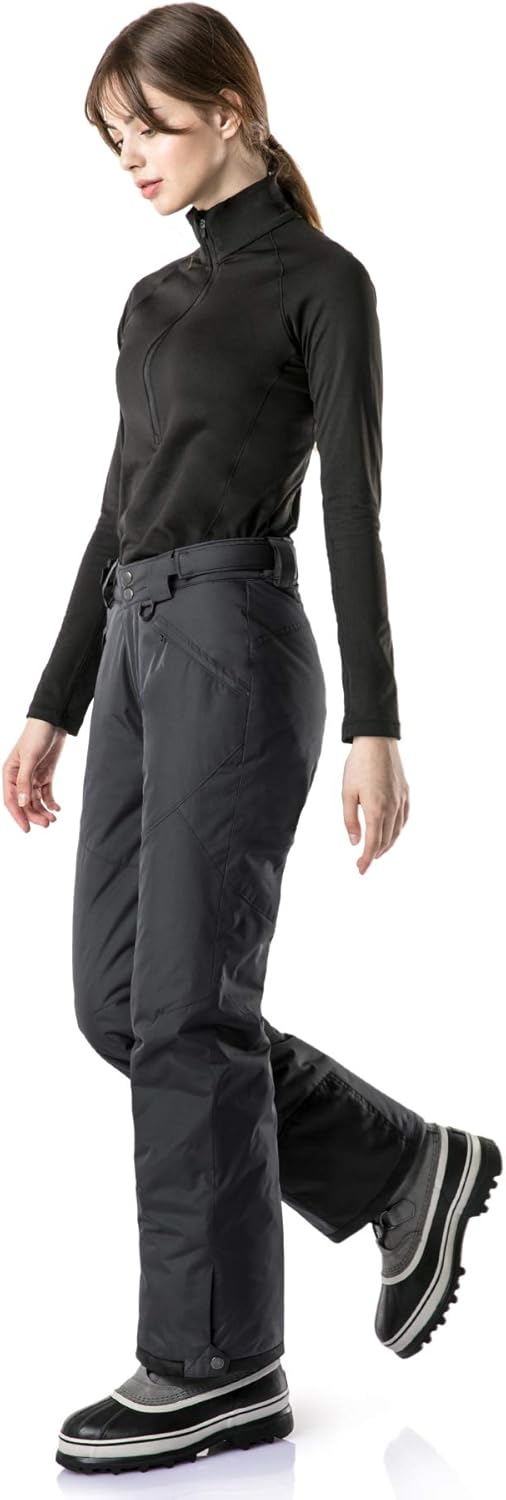 TSLA Womens Winter Snow Pants, Waterproof Insulated Ski Pants, Ripstop Snowboard Bottoms · v3