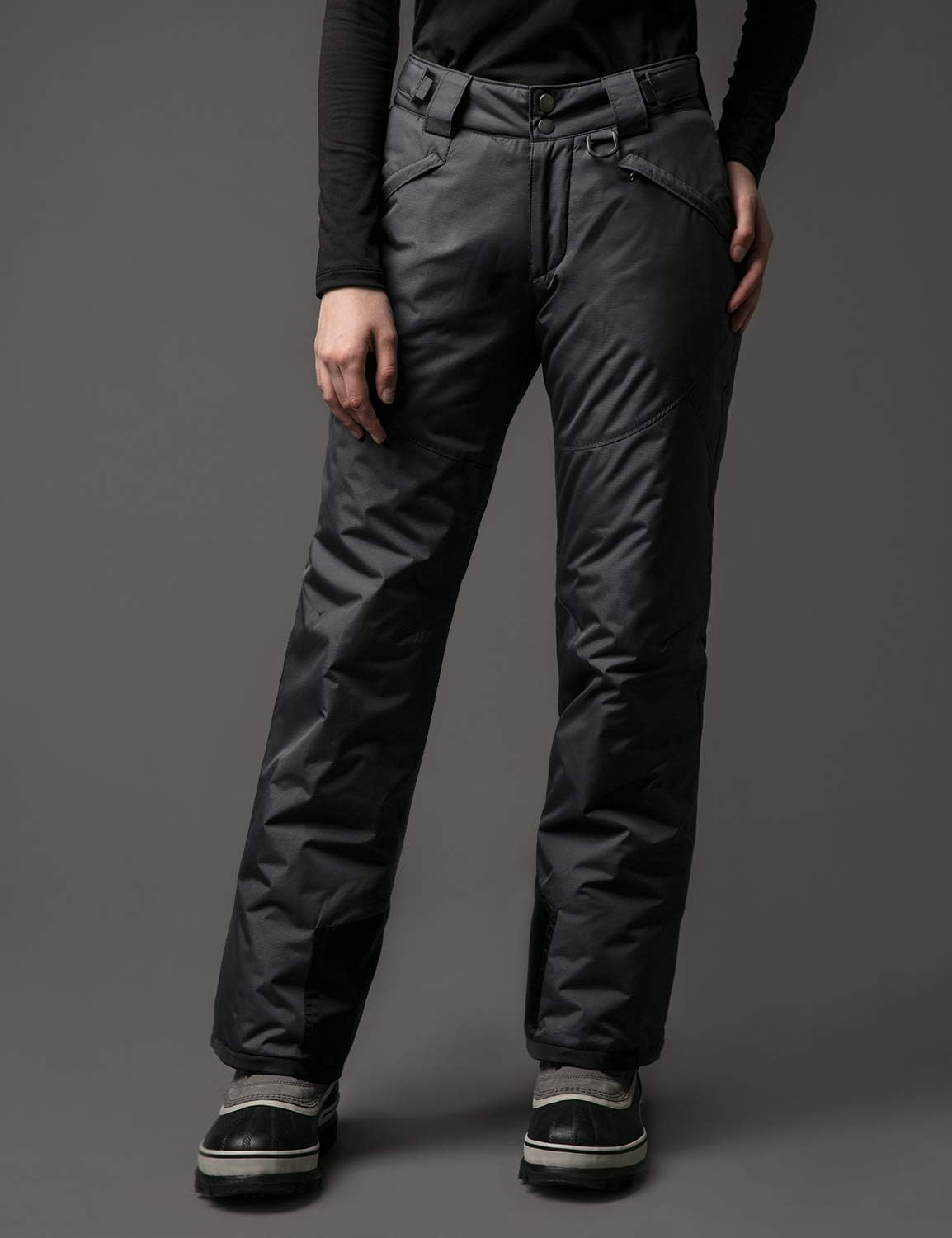 TSLA Womens Winter Snow Pants, Waterproof Insulated Ski Pants, Ripstop Snowboard Bottoms · v3