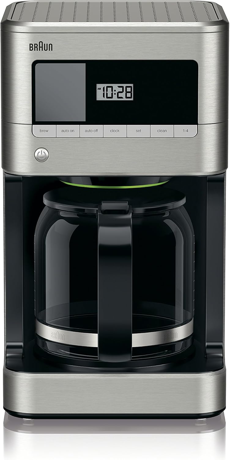 เครื่องชงกาแฟ Braun KF7070 BrewSense แบบหยด 12 ถ้วย สเตนเลสสตีล