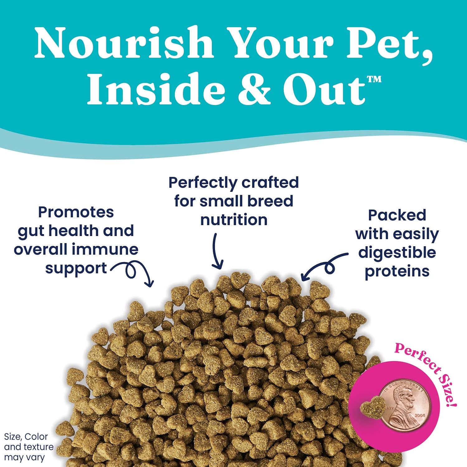 Alimento para perros Solid Gold Mighty para razas pequeñas, alimento seco para cualquier raza de juguete, para la salud intestinal y el apoyo del estómago sensible, probióticos digestivos para perros, amplificador de cereales; receta sin gluten