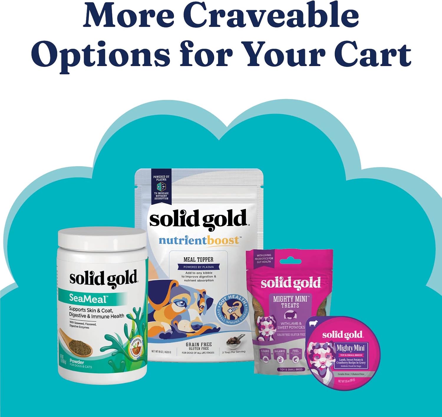 Alimento para perros Solid Gold Mighty para razas pequeñas, alimento seco para cualquier raza de juguete, para la salud intestinal y el apoyo del estómago sensible, probióticos digestivos para perros, amplificador de cereales; receta sin gluten