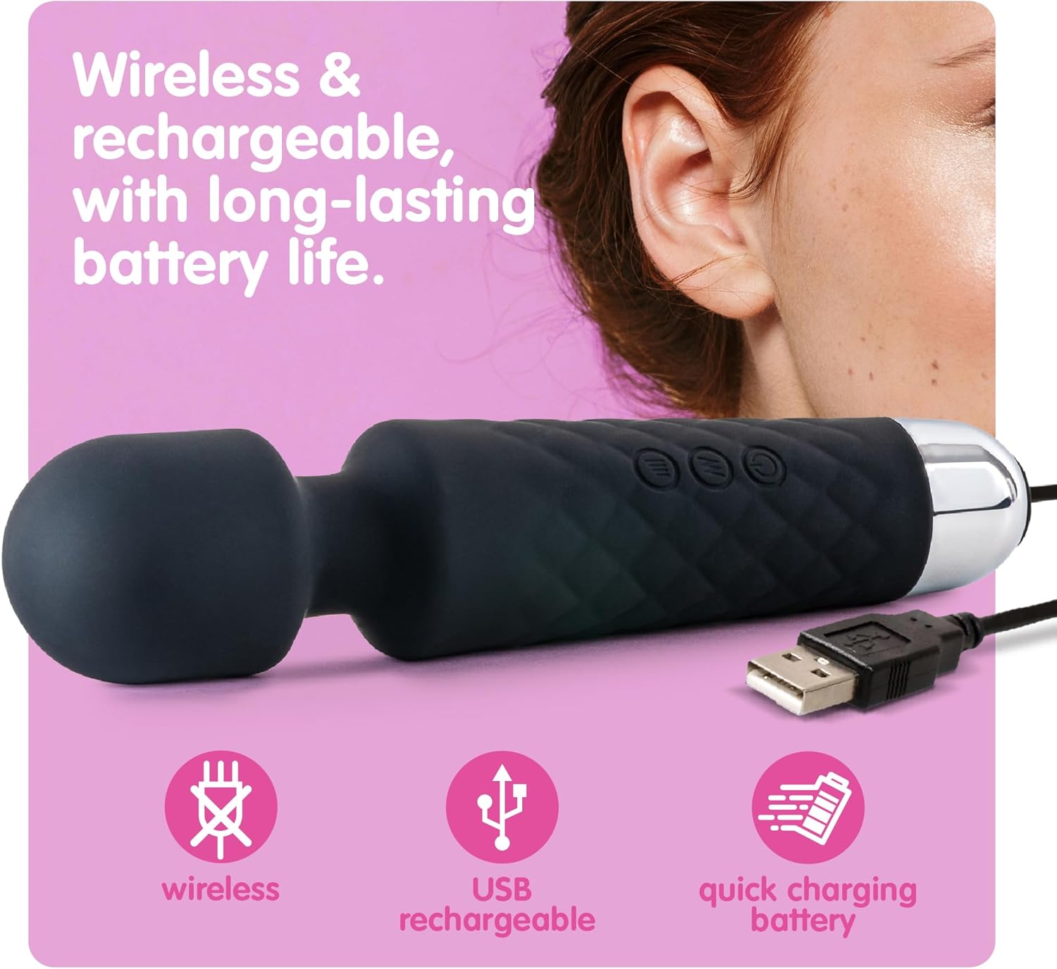 Oliver James Vibrator Sex Toys - Vibrators, Dildos and Vibrator for Women, Quiet Vibrating Dildo and Women Sex Toys, Adult Toys for Women, Sex Toy with 20 Vibrating Patterns for Sexual Pleasure · v2