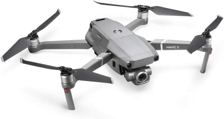 DJI Mavic 2 Zoom - Drone Quadricottero UAV con fotocamera con zoom ottico Gimbal a 3 assi, video 4K, 12 MP, sensore CMOS 1/2.3, fino a 48 miglia all'ora, grigio