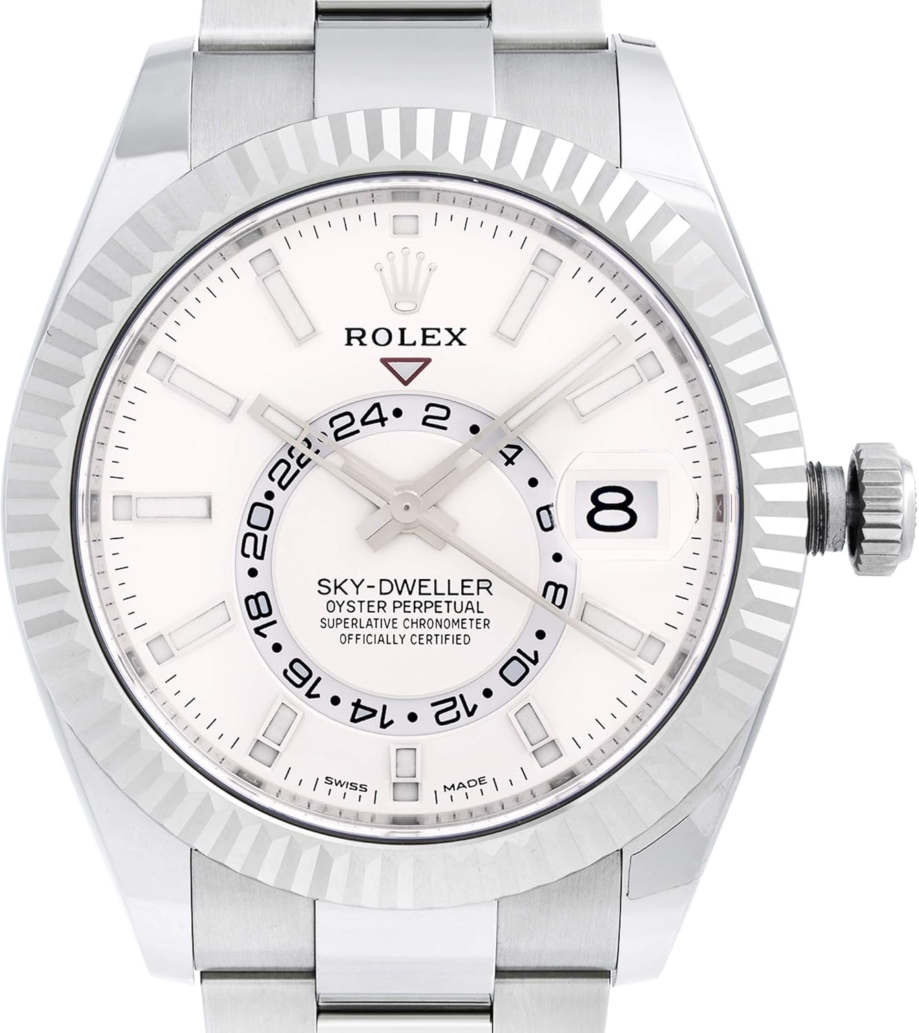 Rolex Sky-Dweller Beyaz Kadranlı Otomatik Erkek Oyster Saati 326934WSO