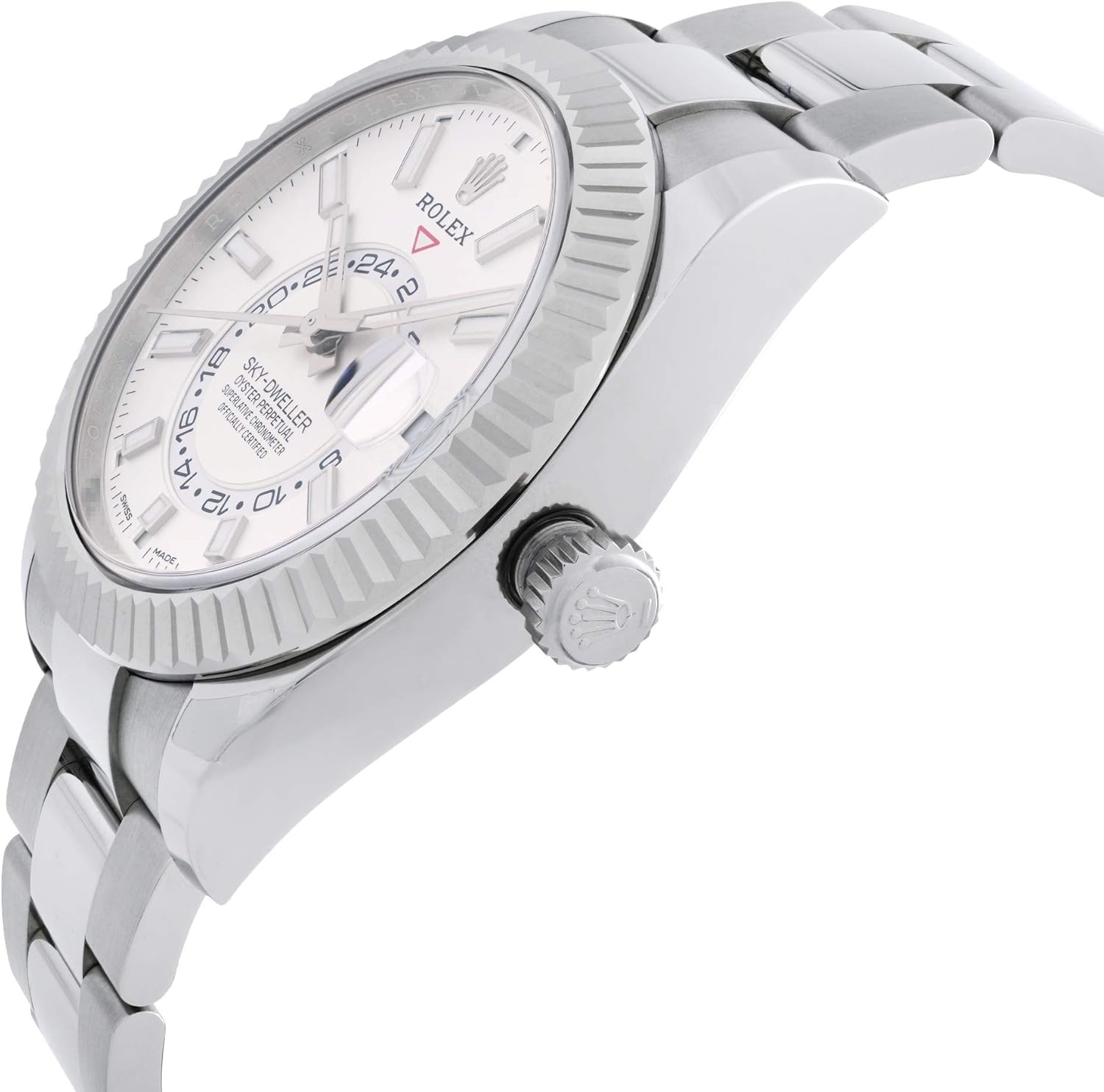 Rolex Sky-Dweller Beyaz Kadranlı Otomatik Erkek Oyster Saati 326934WSO
