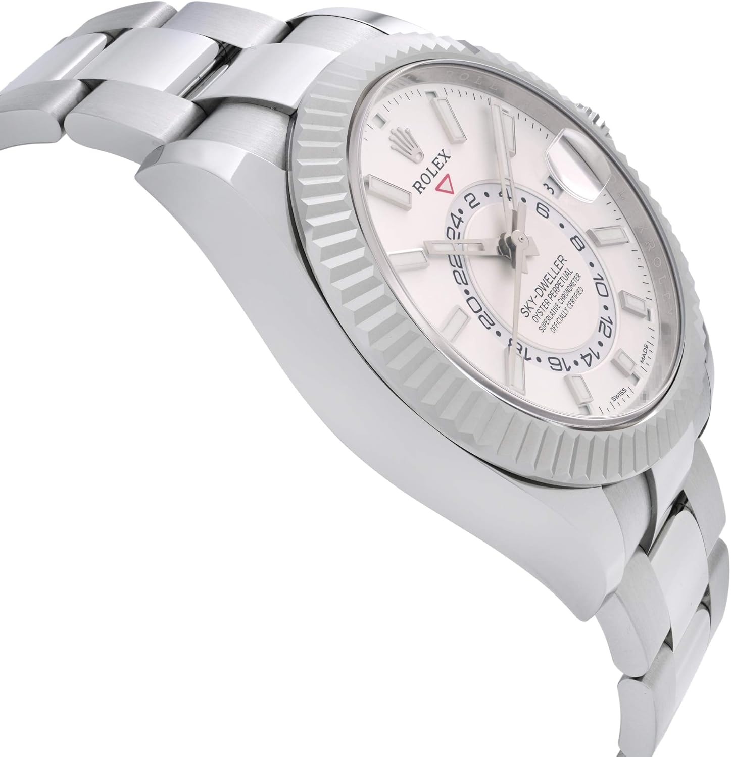 Rolex Sky-Dweller Beyaz Kadranlı Otomatik Erkek Oyster Saati 326934WSO