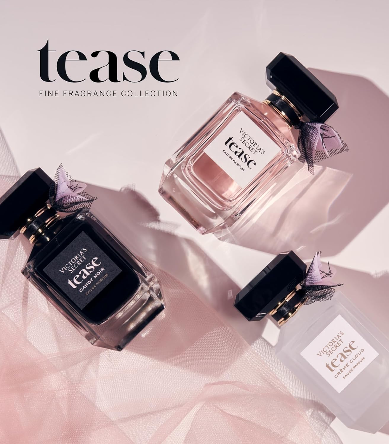 عطر فيكتوريا سيكريت تيز أو دو برفيوم، برائحة الغاردينيا البيضاء، والكمثرى الأنجوية، والفانيليا السوداء، عطور للنساء (3.4 أونصة)