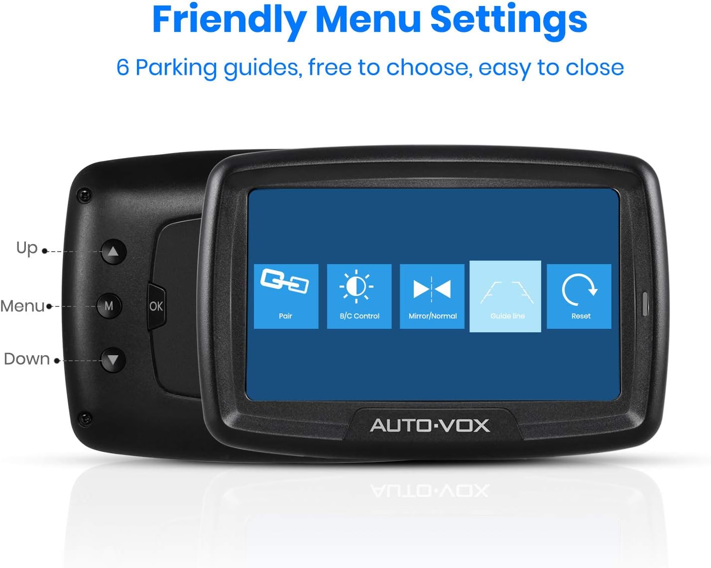 AUTO-VOX CS-2 Wireless Backup Camera with 4.3 Car Monitor, Easy Install Stable Digital Signal Back Up Camera System, Super Night Vision Reverse Cam for Truck, SUV, Van, Trailer · v3