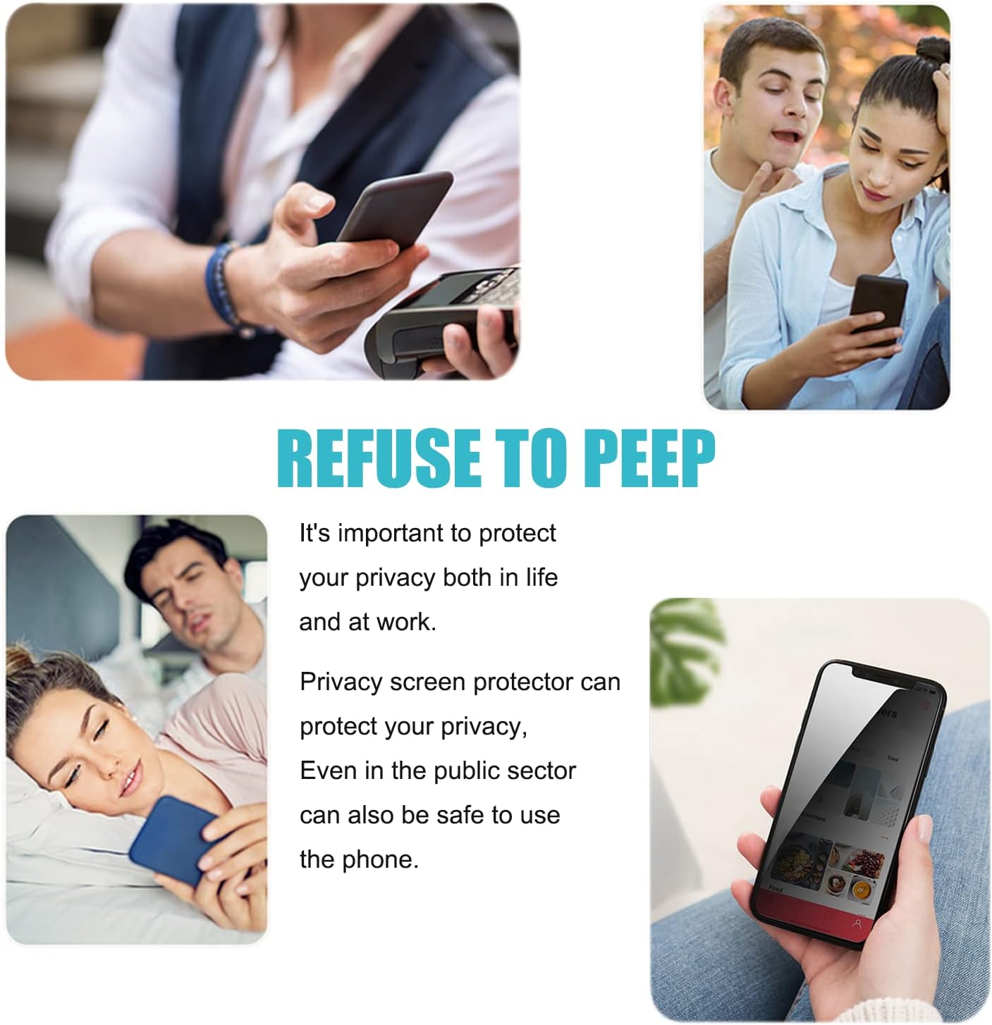 pehael [3 Pack Privacy Screen Protector for iPhone 11/iPhone XR Anti-Spy Tempered Glass Film 9H Hardness Upgrade Edge Protection Easy Installation Bubble Free [6.1 inch]