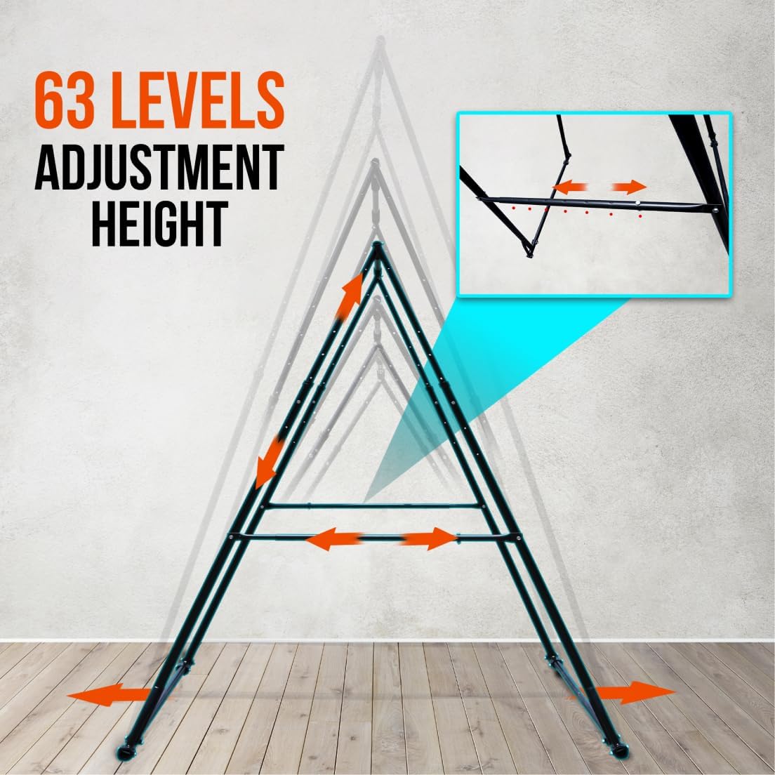 KT TOES DONT TOUCH GROUND Foldable Free Standing Pull Up Bar Stand Sturdy Power Tower Workout Station For Home Gym Strength Training Adjustable Pullup Fitness Equipment Multifunctional Exercise Rack · v6