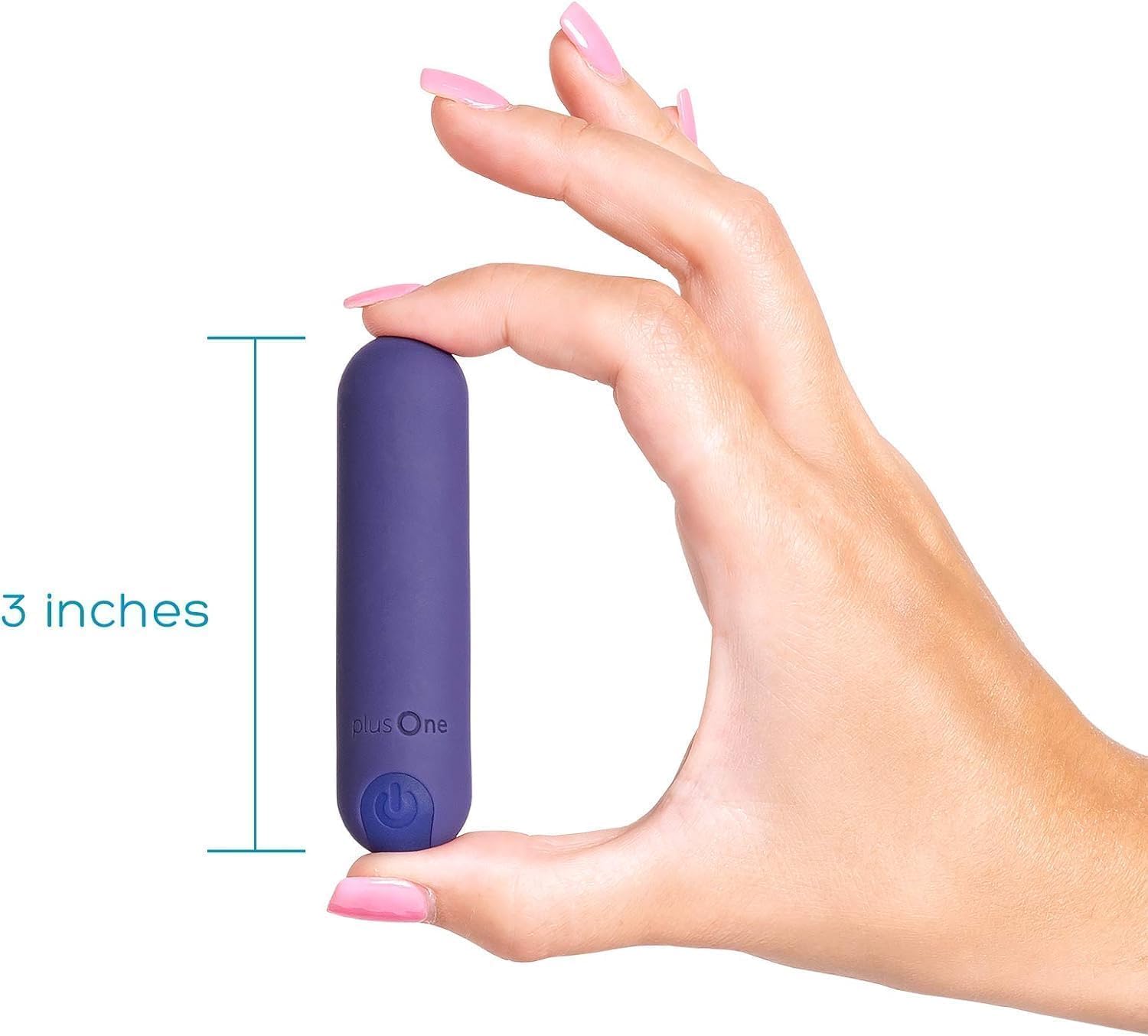 Máy rung plusOne Bullet dành cho nữ - Máy rung mini làm bằng silicon an toàn cho cơ thể, hoàn toàn không thấm nước, có thể sạc lại bằng USB - Máy mát xa cá nhân với 10 chế độ rung