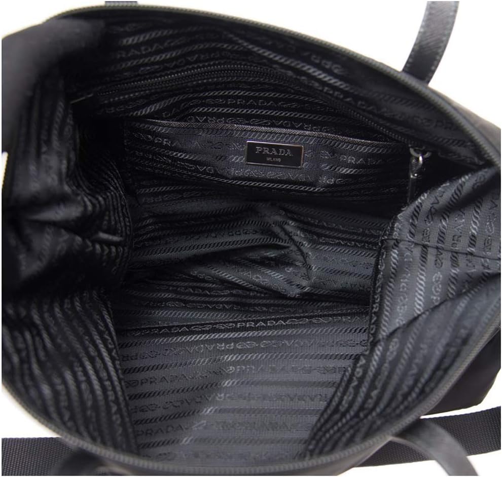 Prada Womens Black Nylon Shopping Tote 1BG189 · v3