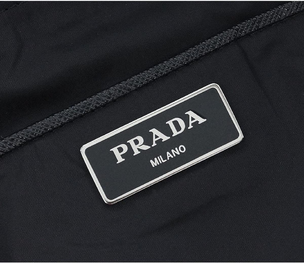 Prada Womens Black Nylon Shopping Tote 1BG189 · v3