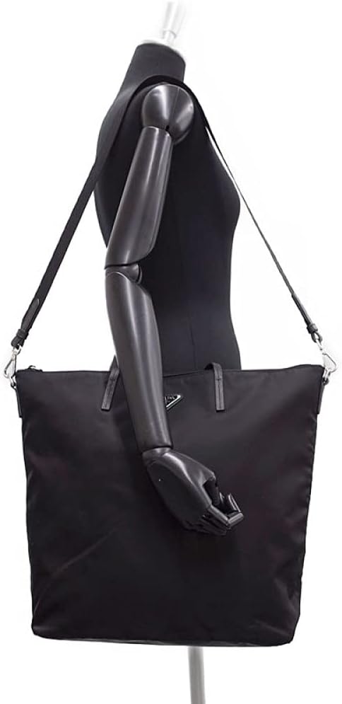 Prada Womens Black Nylon Shopping Tote 1BG189 · v3