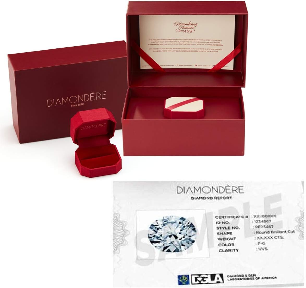 Collar solitario Diamondere con nudo infinito de tanzanita natural y certificado en oro blanco de 14 k | colgante de 0,42 quilates con cadena de 18 pulgadas