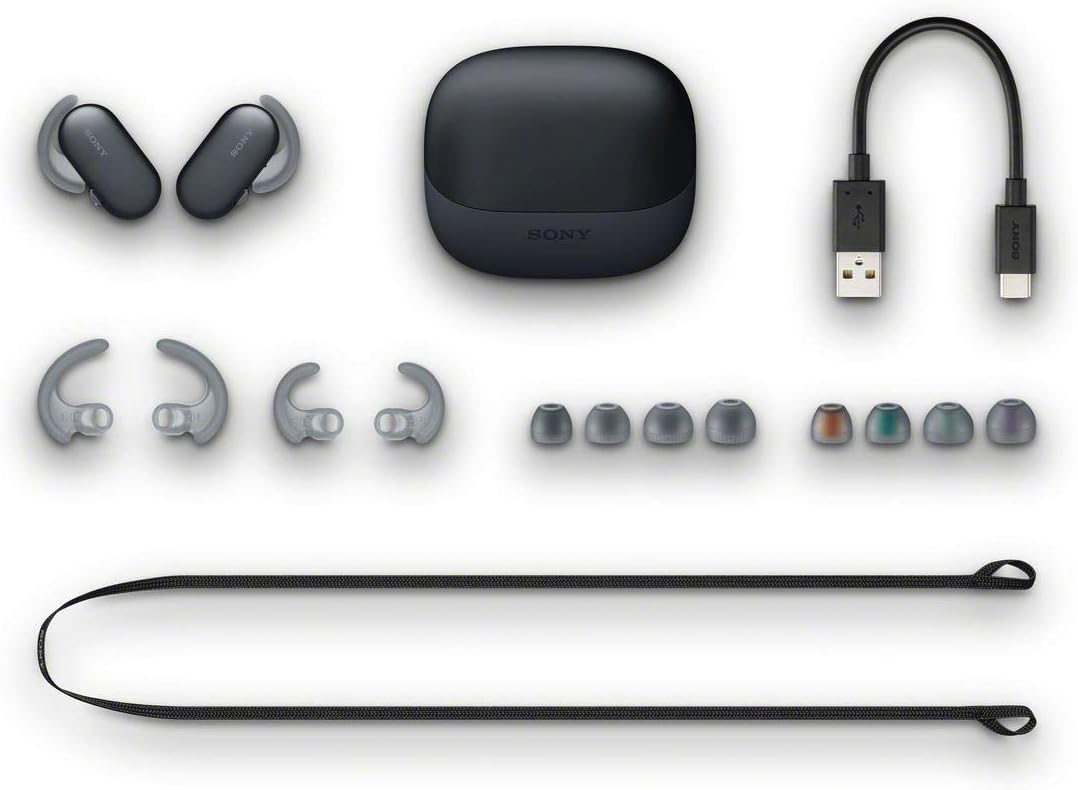 SONY WF-SP900 หูฟังไร้สายสำหรับเล่นกีฬา สีดำ (รุ่นสากล)