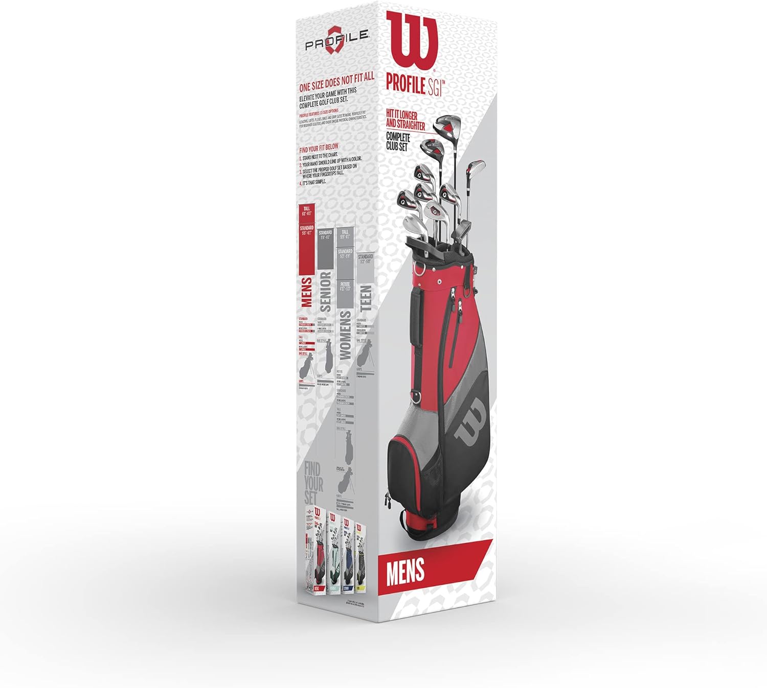 Pacchetto completo per mazze da golf WILSON Profile SGI da uomo - Uomo e senior