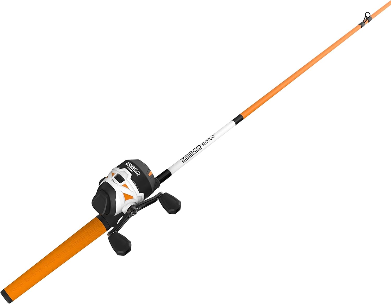 Zebco Roam Spincast Reel and Fishing Rod Combo, 6-Foot 2-Piece Fiberglass Fishing Pole with ComfortGrip Handle · v2