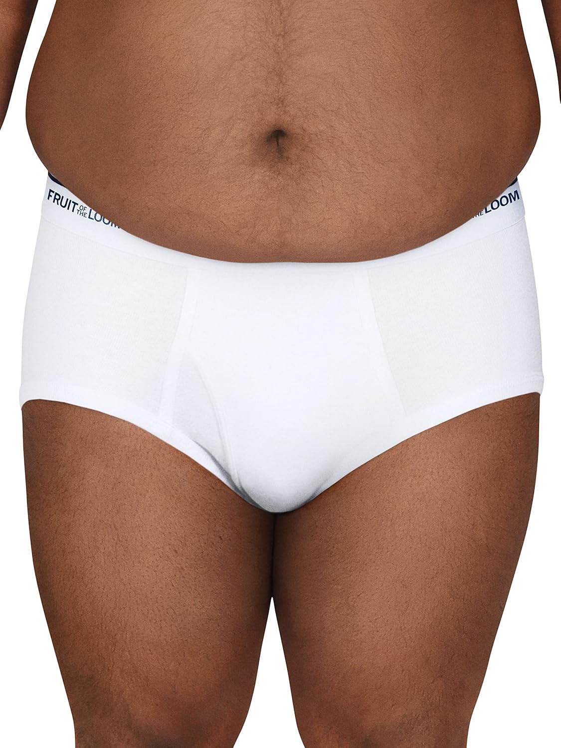 Fruit of the Loom mens Tag-free Cotton Briefs Underwear, Big Man - 6 Pack White, 4X-Large US